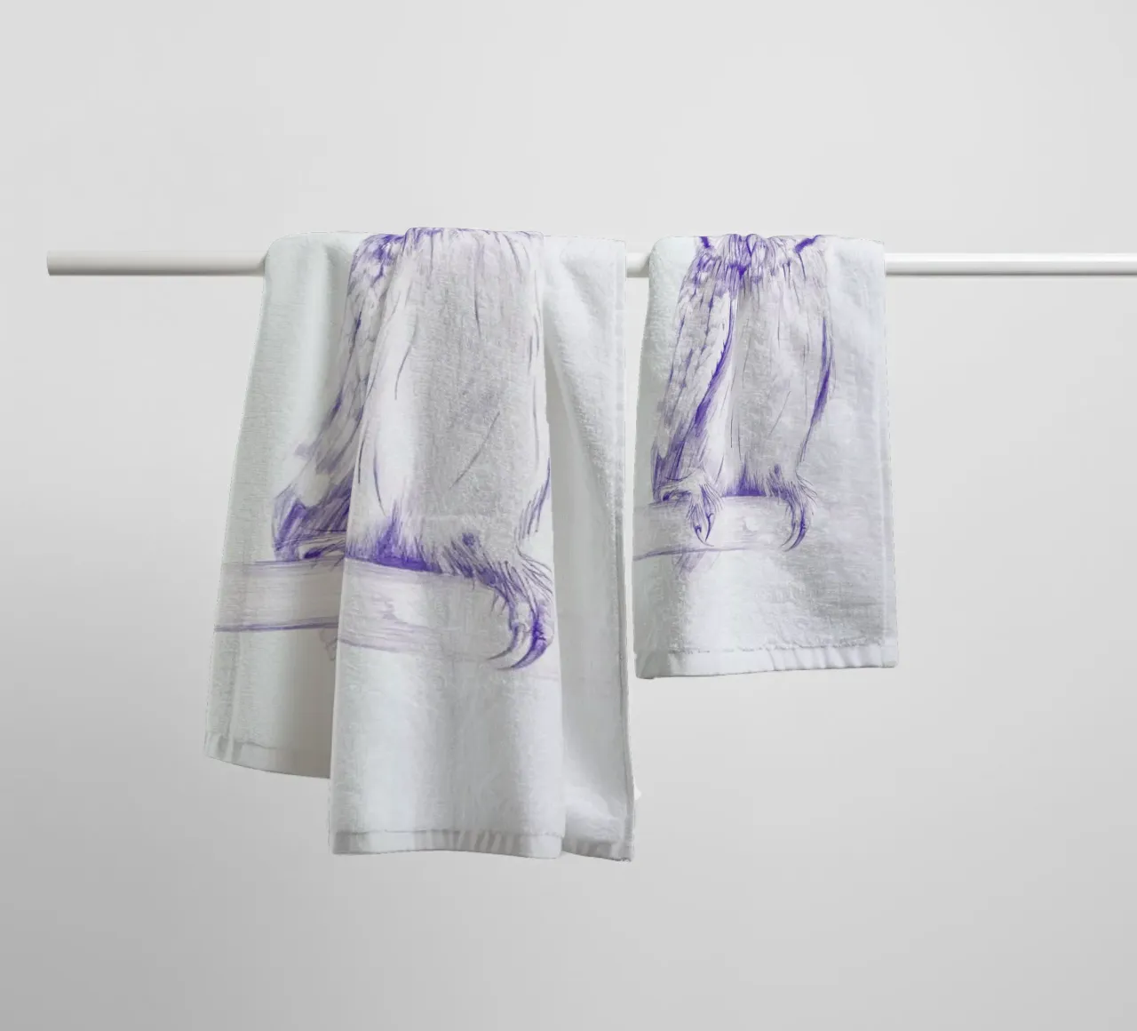 Wise Owl asciugamano da bagno da La Scarlatte