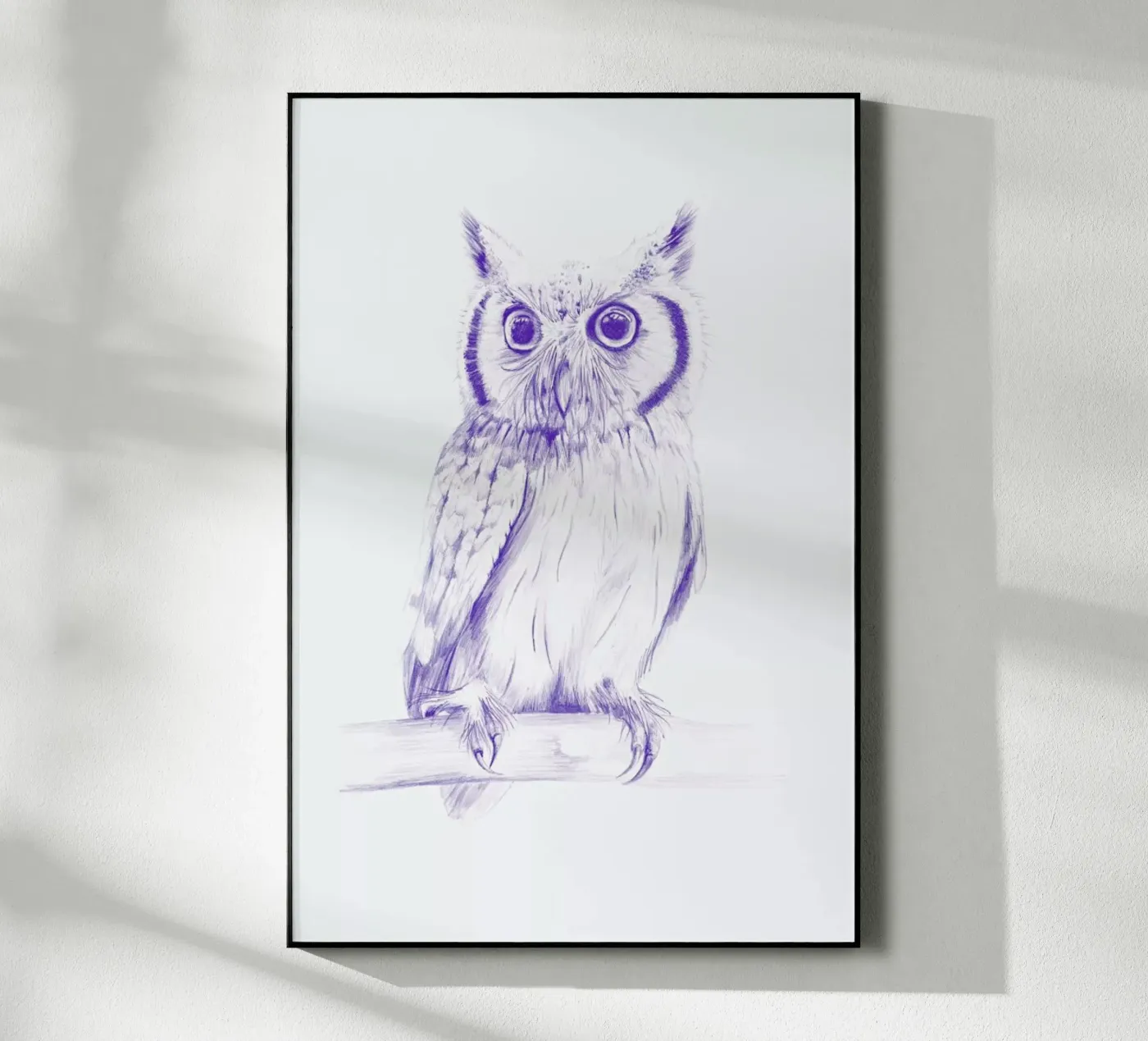 Wise Owl Acryl-Glas von La Scarlatte