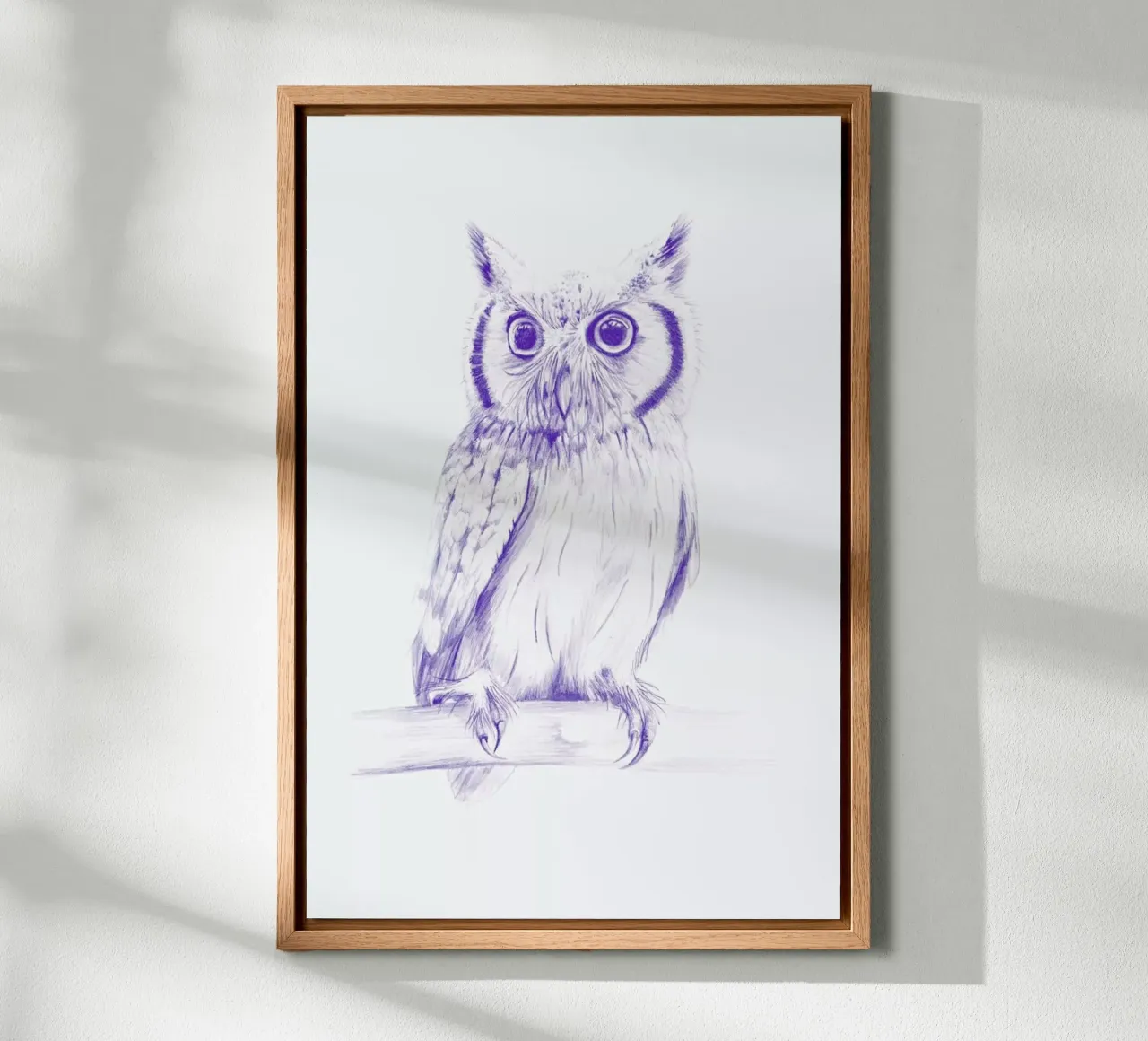 Wise Owl tela con Cornice a cassetta da La Scarlatte