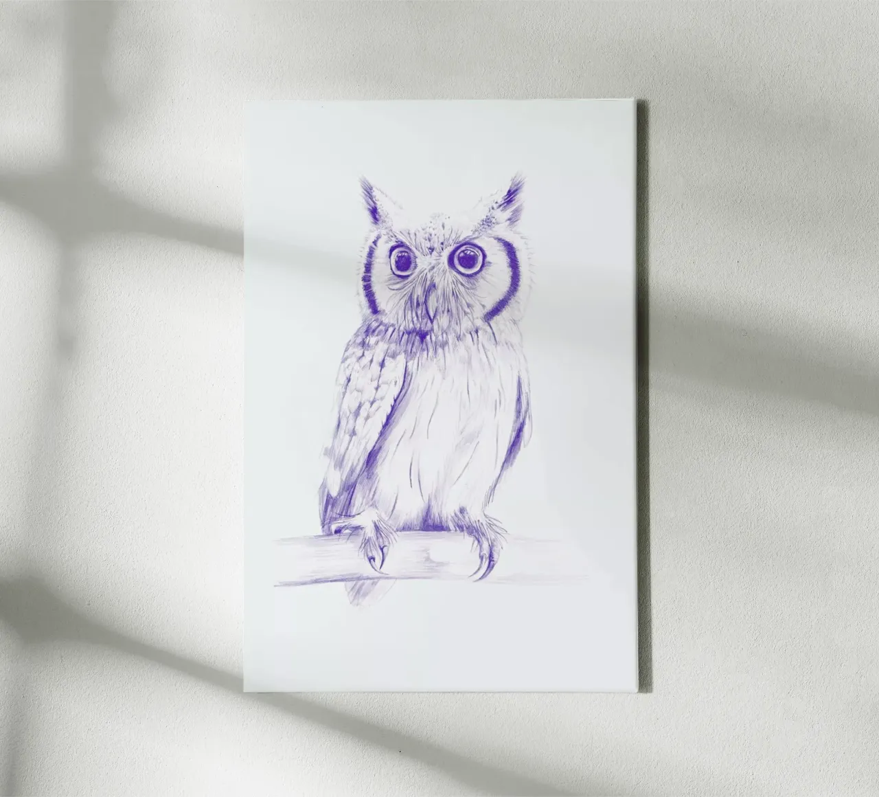 Wise Owl tela con Cornice a cassetta da La Scarlatte