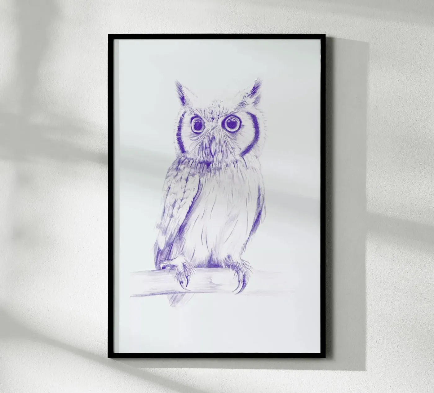 Wise Owl poster by La Scarlatte