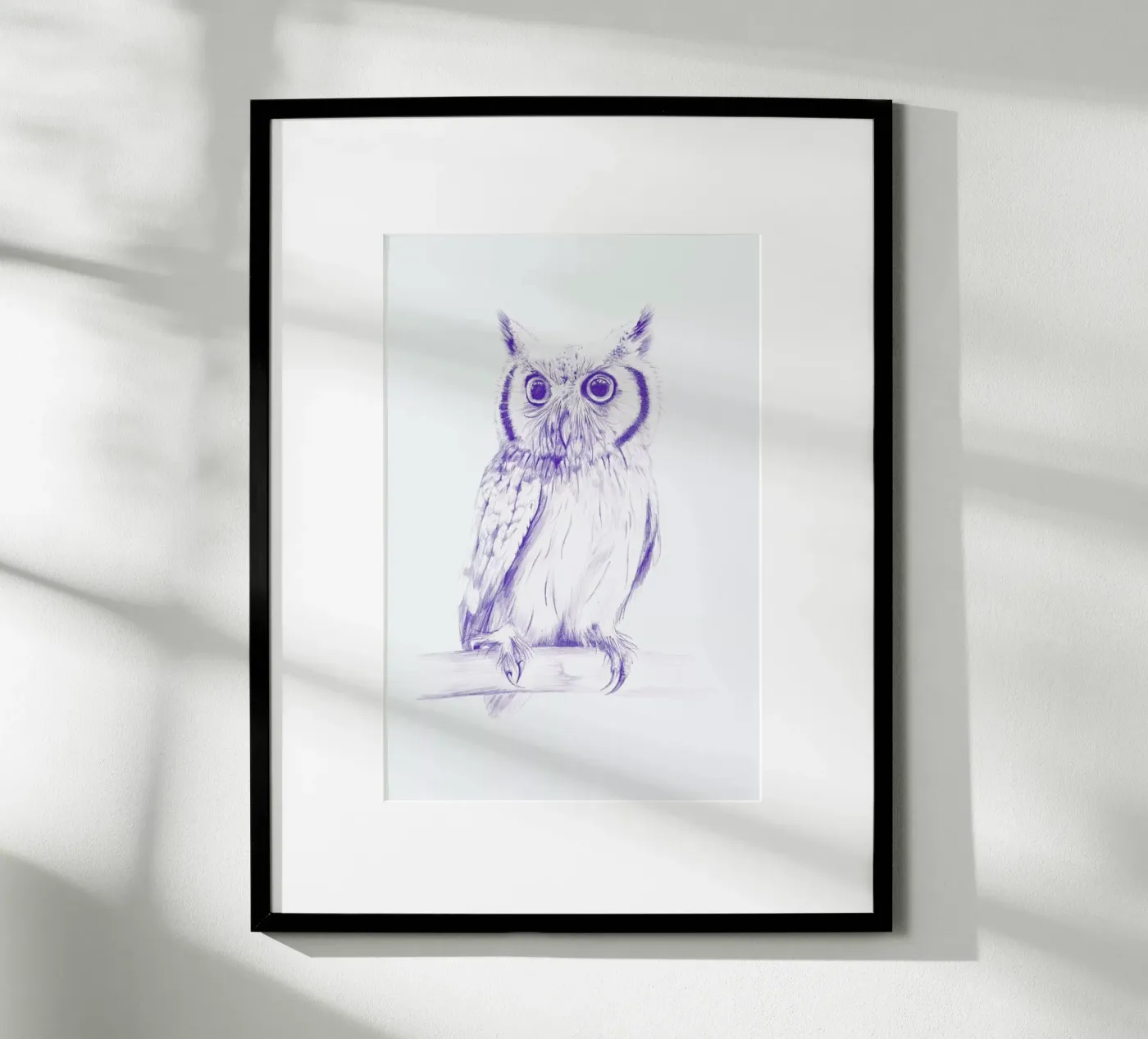 Wise Owl poster by La Scarlatte