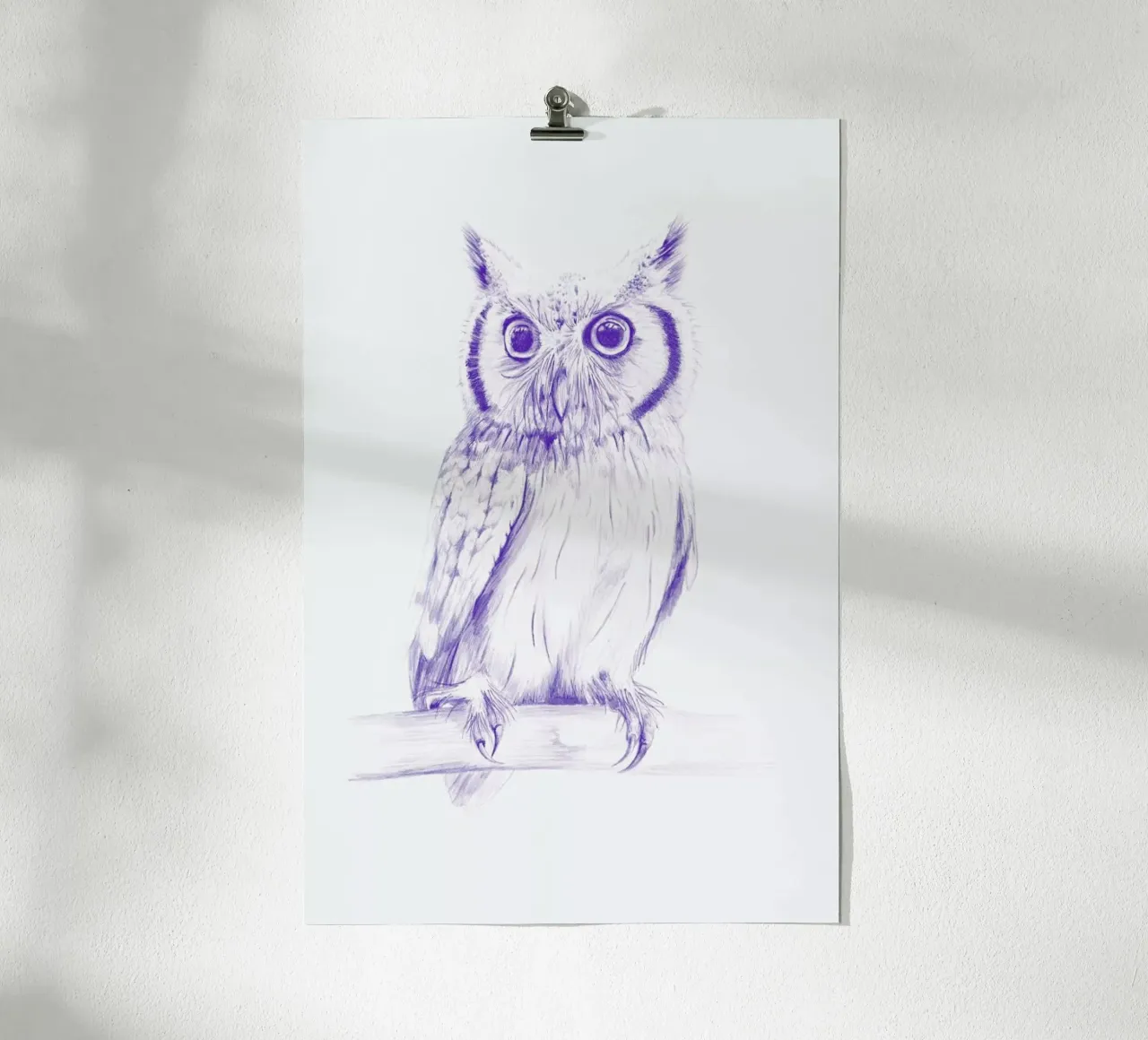 Wise Owl carta hahnemühle da La Scarlatte