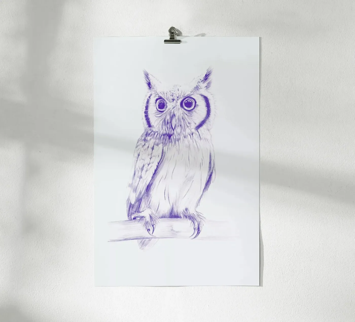 Wise Owl poster by La Scarlatte