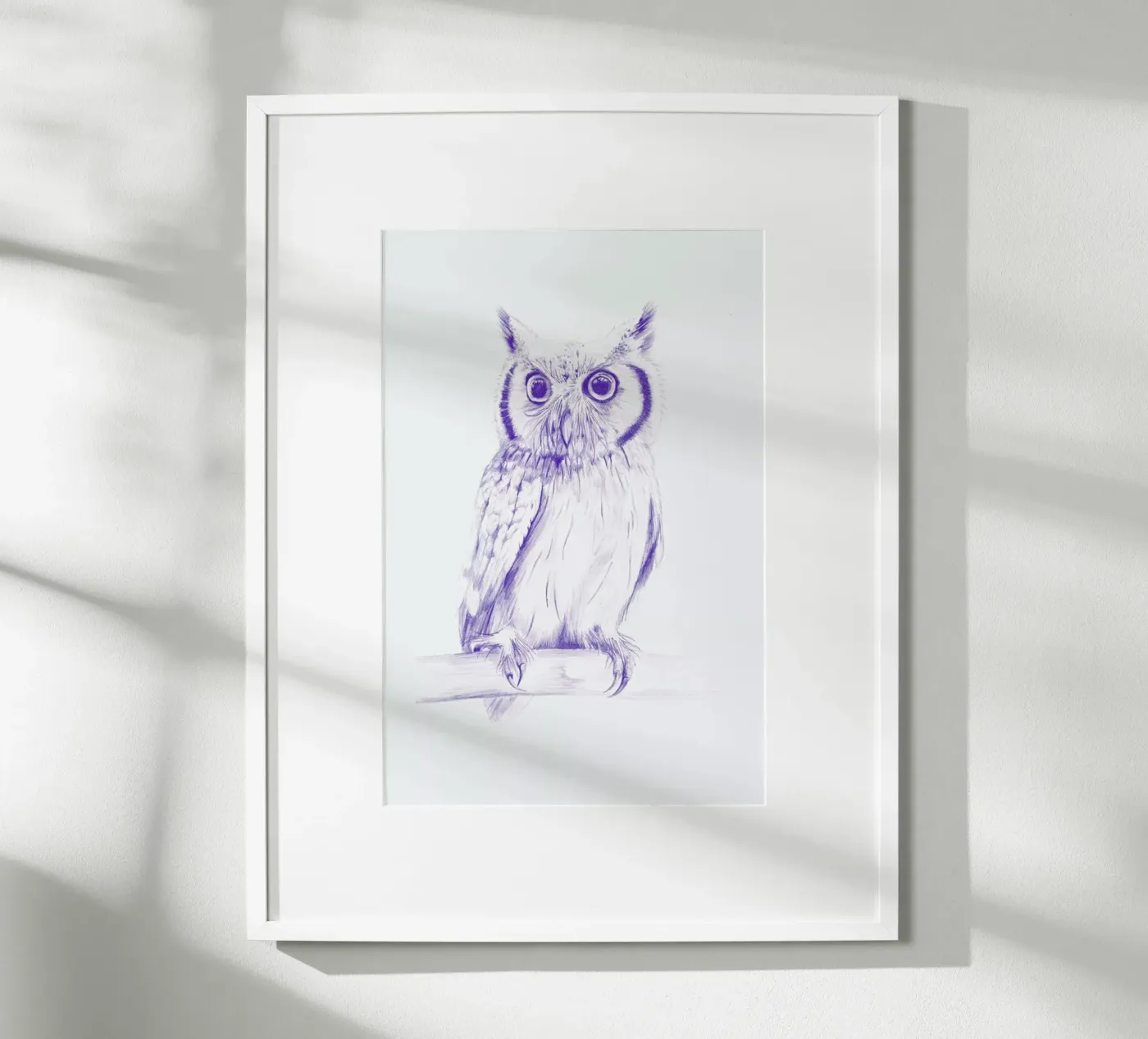 Wise Owl poster by La Scarlatte