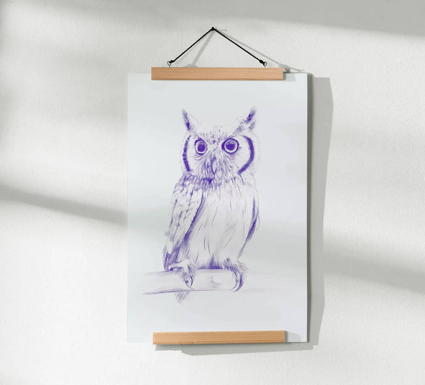 Wise Owl poster by La Scarlatte