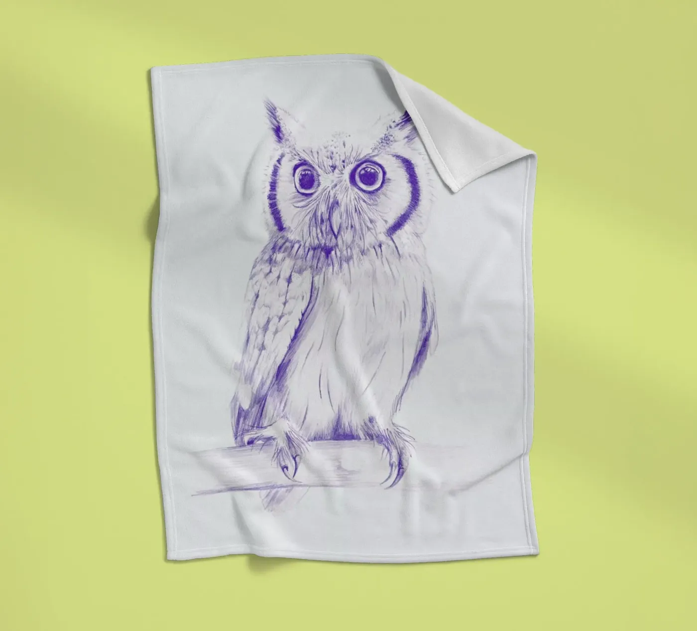 Wise Owl Fleecedecke von La Scarlatte