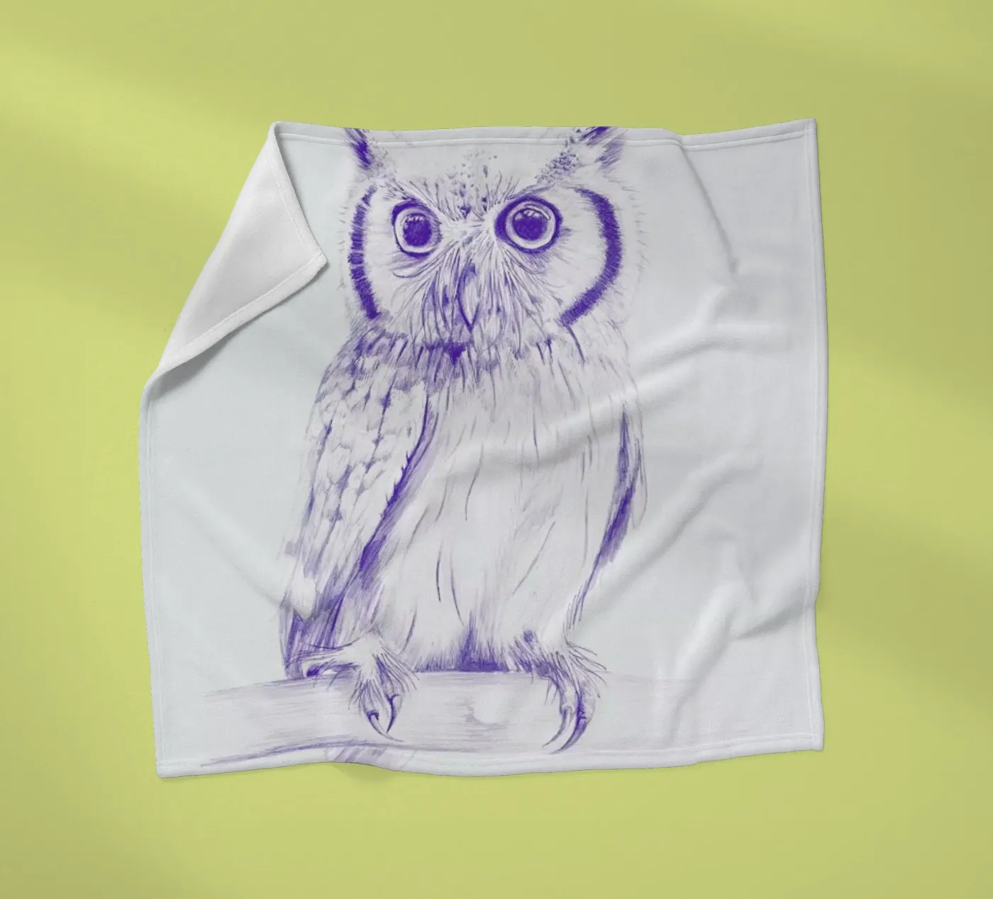 Wise Owl Fleecedecke von La Scarlatte