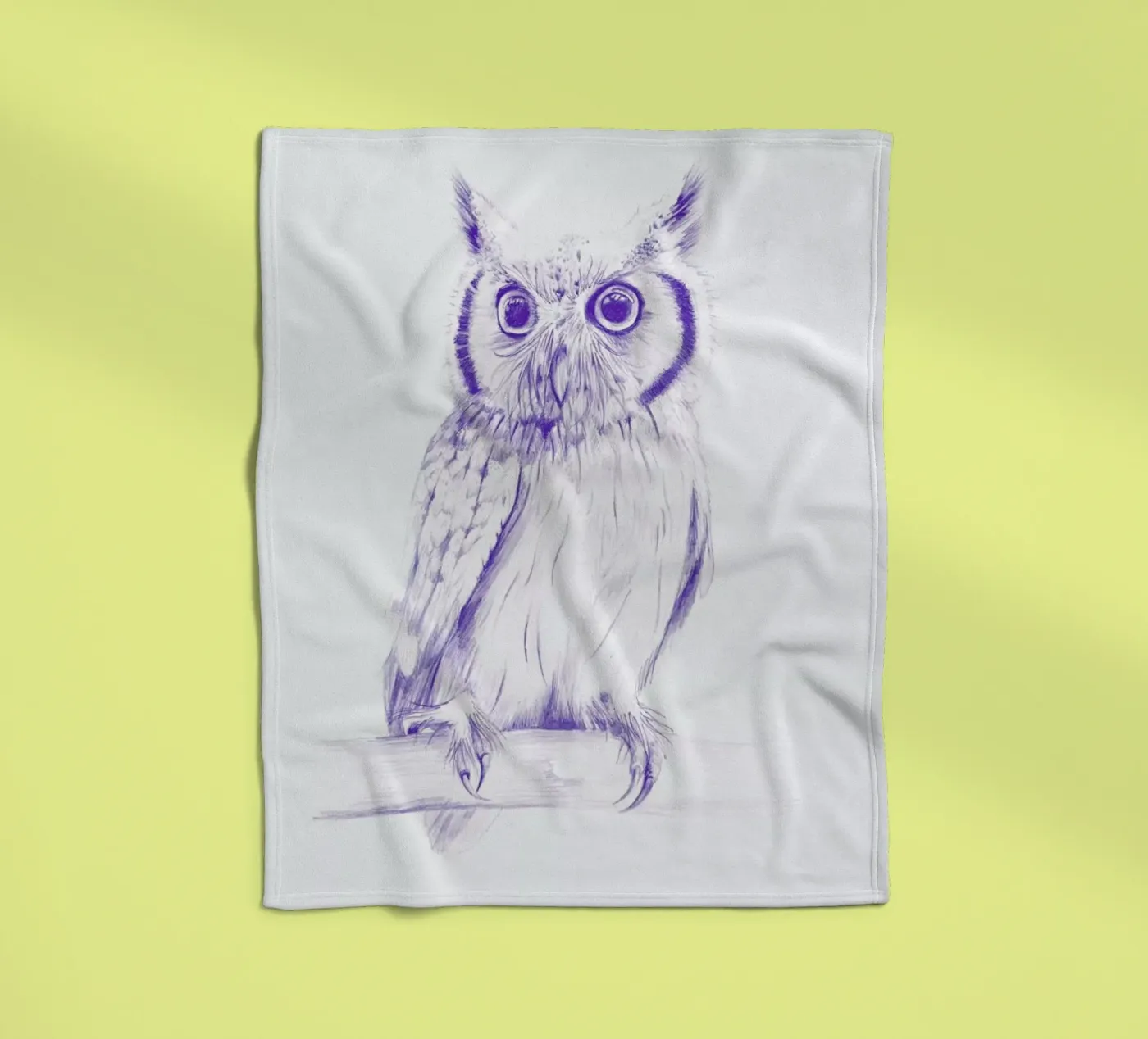 Wise Owl Fleecedecke von La Scarlatte