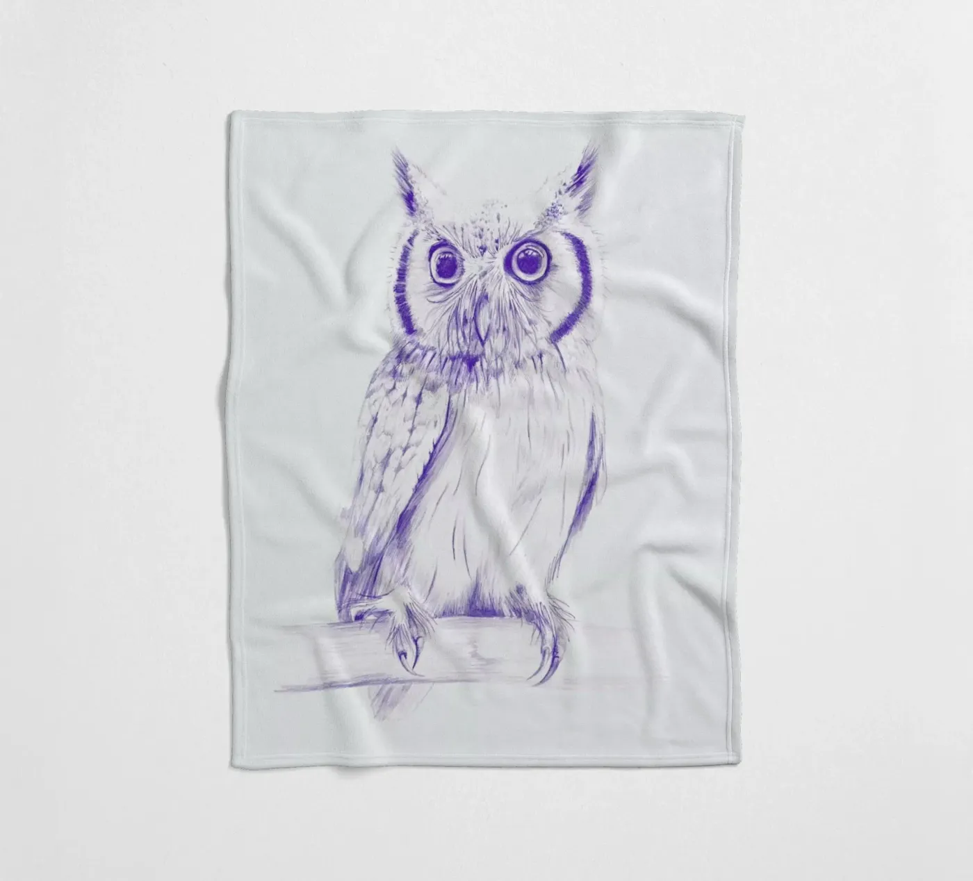 Wise Owl Fleecedecke von La Scarlatte