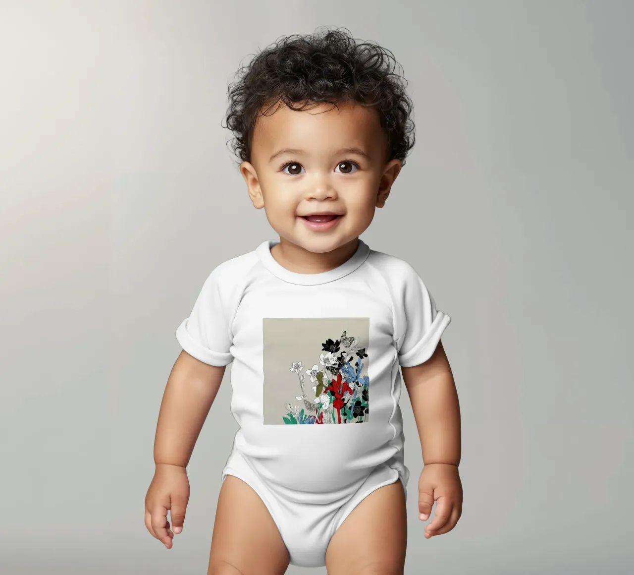 Evergrowing body neonato maniche corte da La Scarlatte