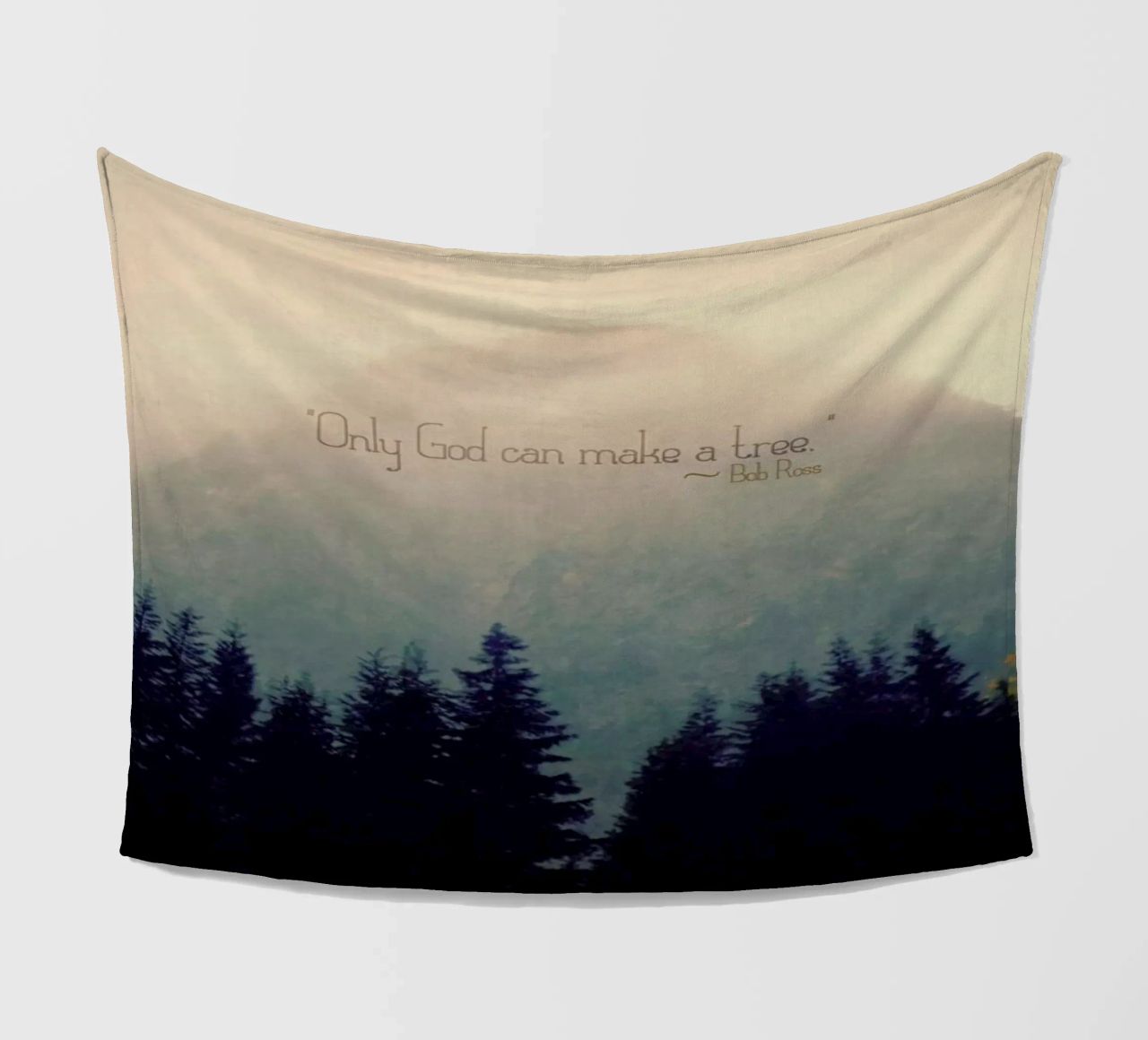Only God Can Make A Tree coperta in pile da Robin Delean