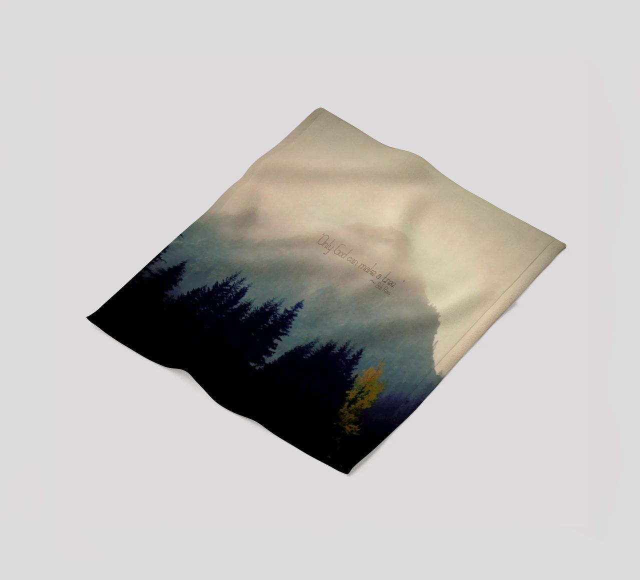 Only God Can Make A Tree coperta in pile da Robin Delean