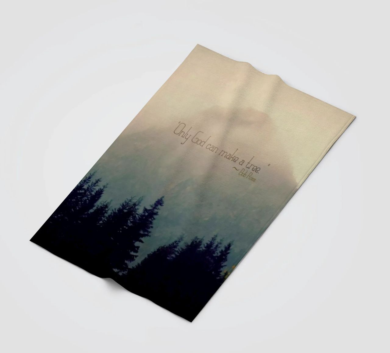 Only God Can Make A Tree coperta in pile da Robin Delean