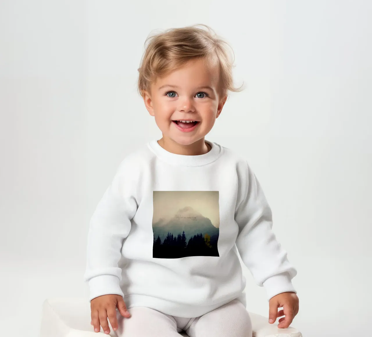 Only God Can Make A Tree baby sweatshirt van Robin Delean