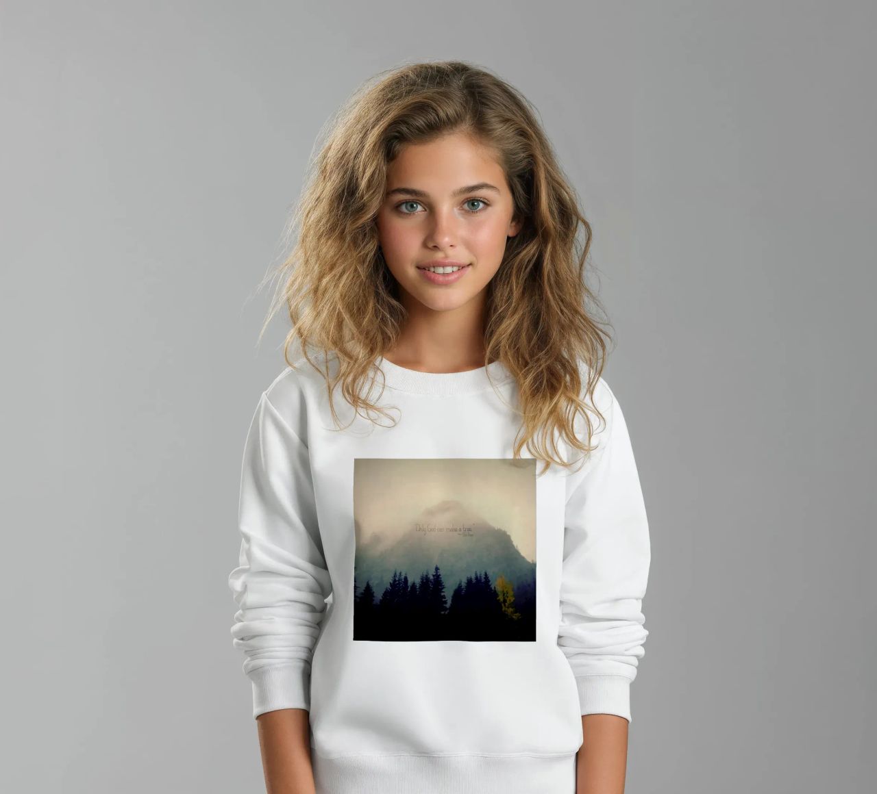 Only God Can Make A Tree felpa bambino da Robin Delean