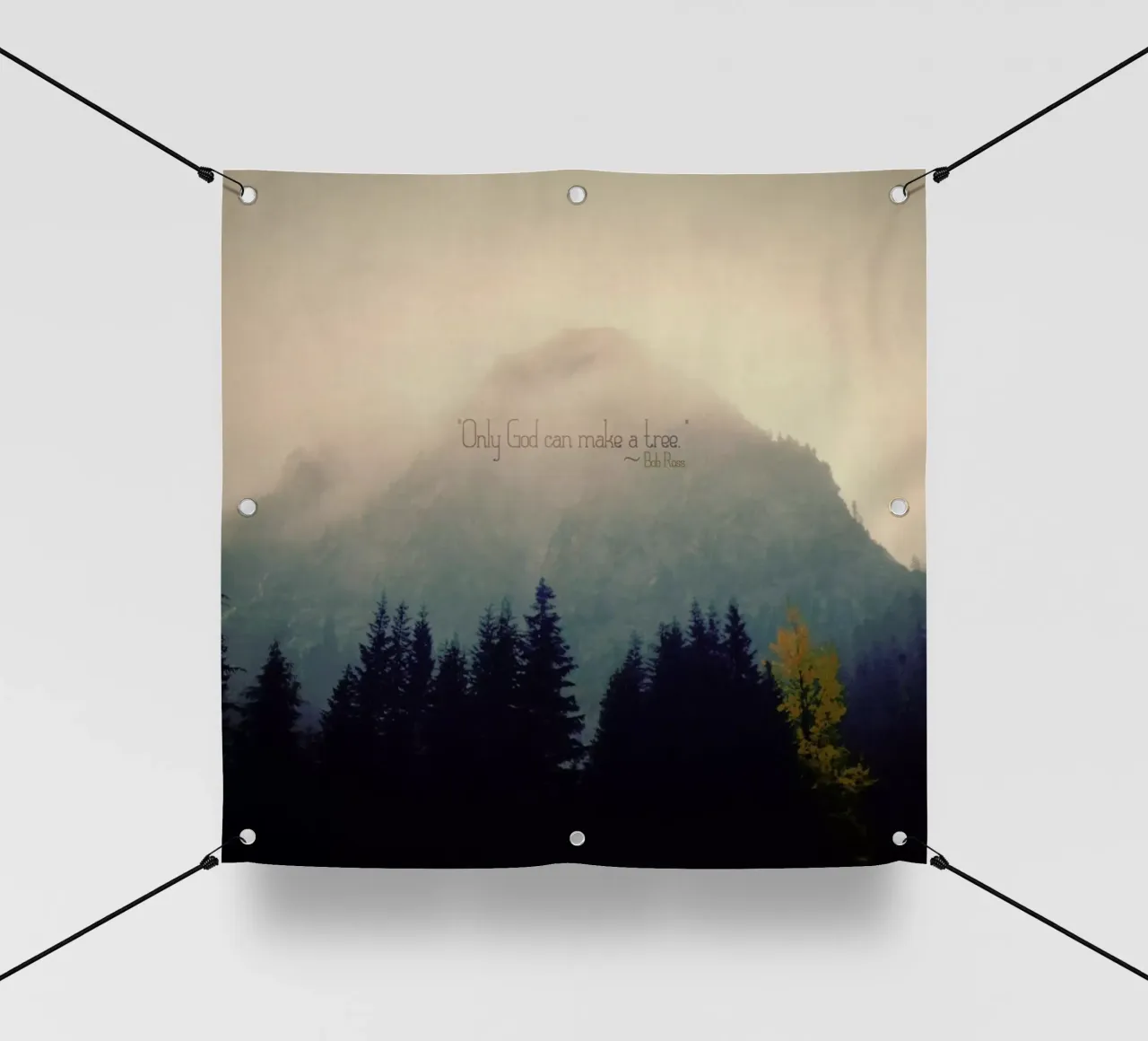 Only God Can Make A Tree telo in pvc da Robin Delean