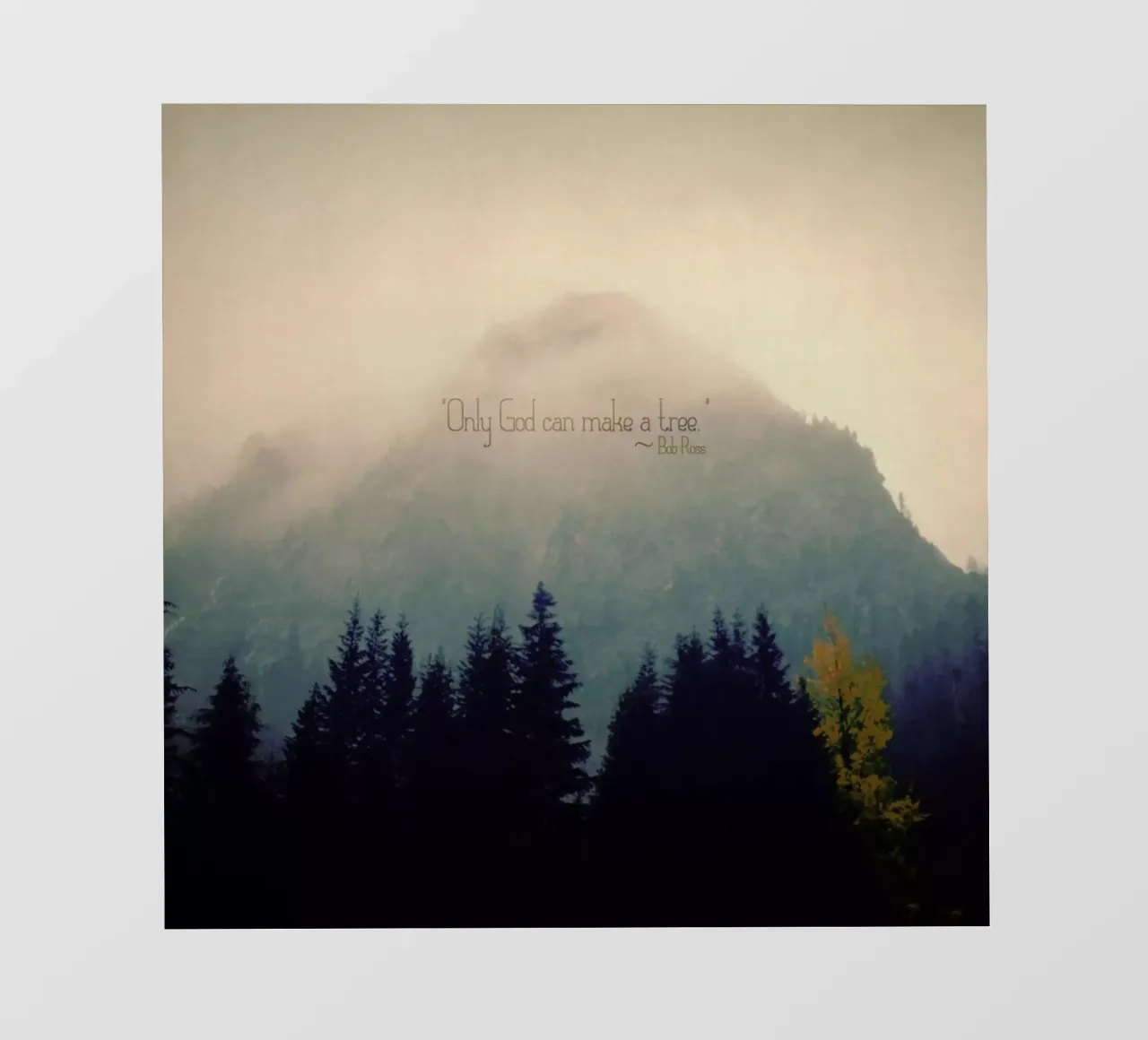 Only God Can Make A Tree telo in pvc da Robin Delean