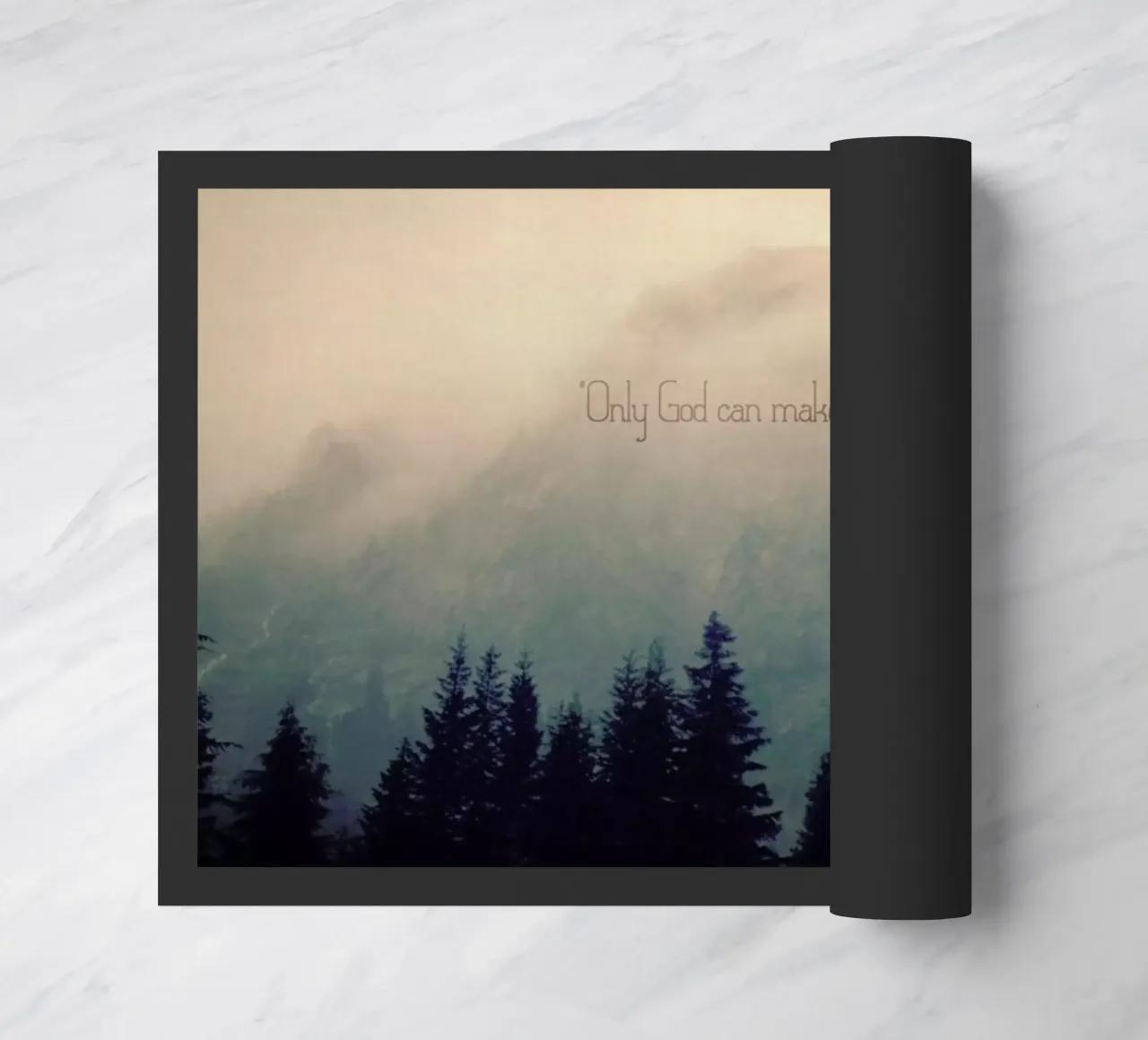 Only God Can Make A Tree doormat by Robin Delean