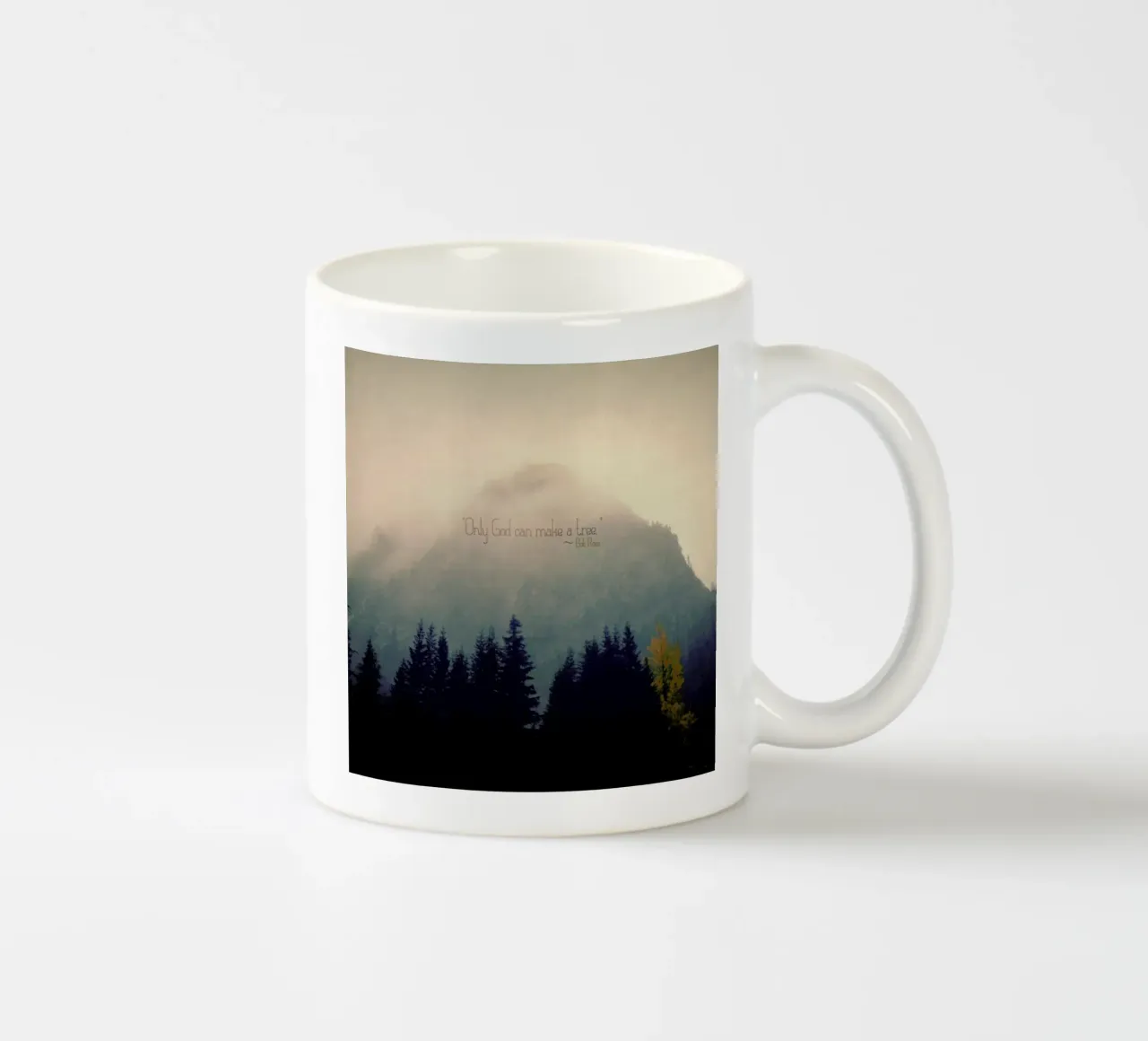 Only God Can Make A Tree Keramik Tasse von Robin Delean