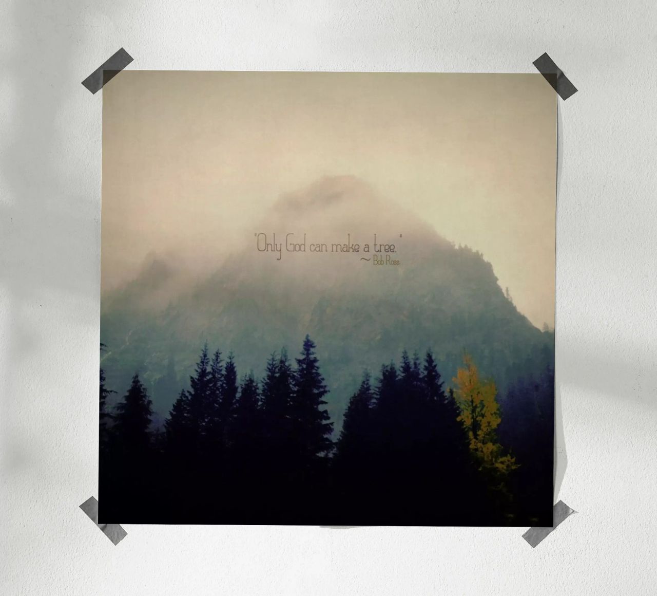Only God Can Make A Tree carta hahnemühle da Robin Delean