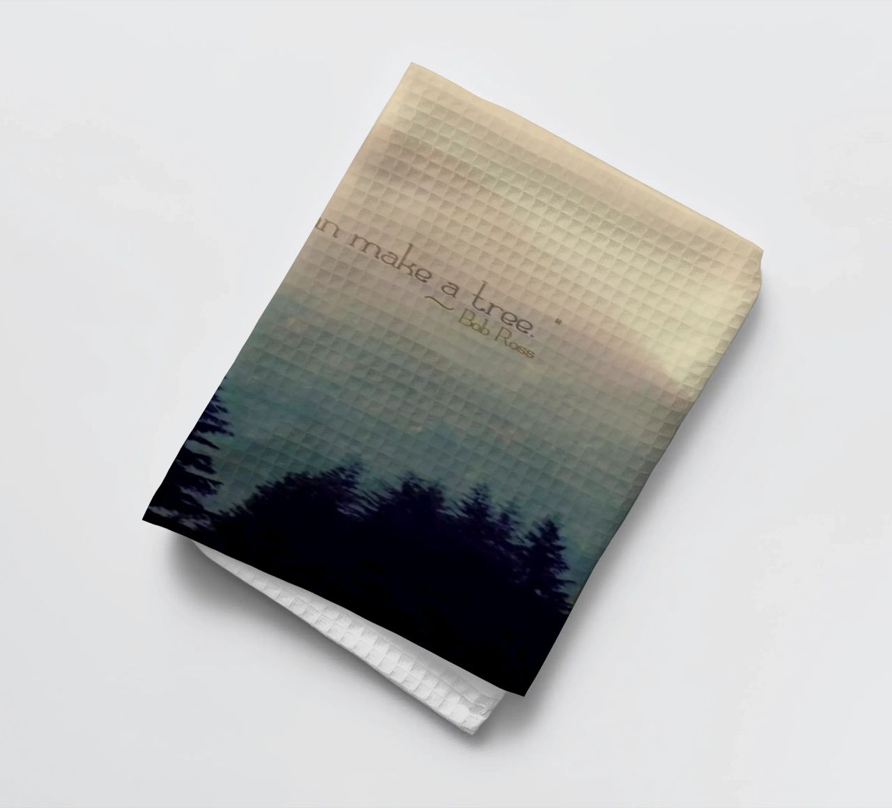 Only God Can Make A Tree canovaccio da cucina da Robin Delean