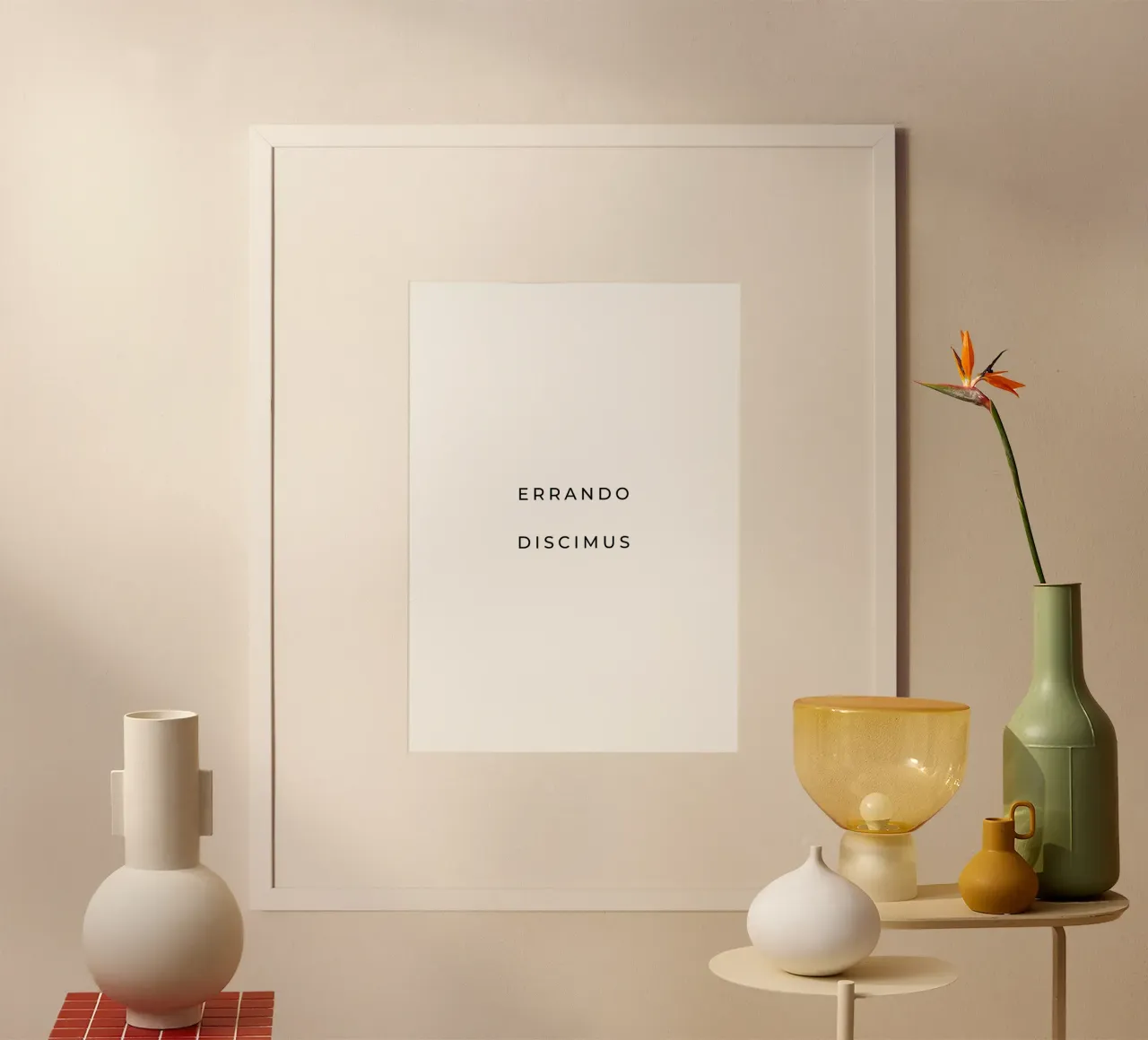 Errando discimus - By making mistakes we learn quote hahnemühle by Paigaam Studio