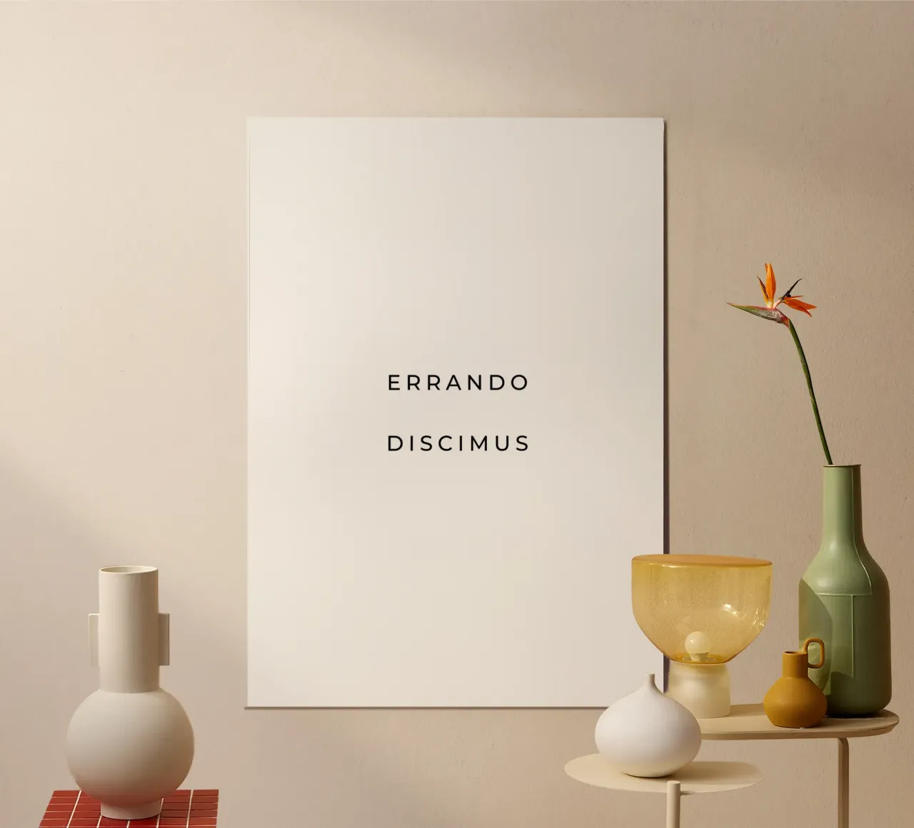 Errando discimus - By making mistakes we learn quote hahnemühle by Paigaam Studio