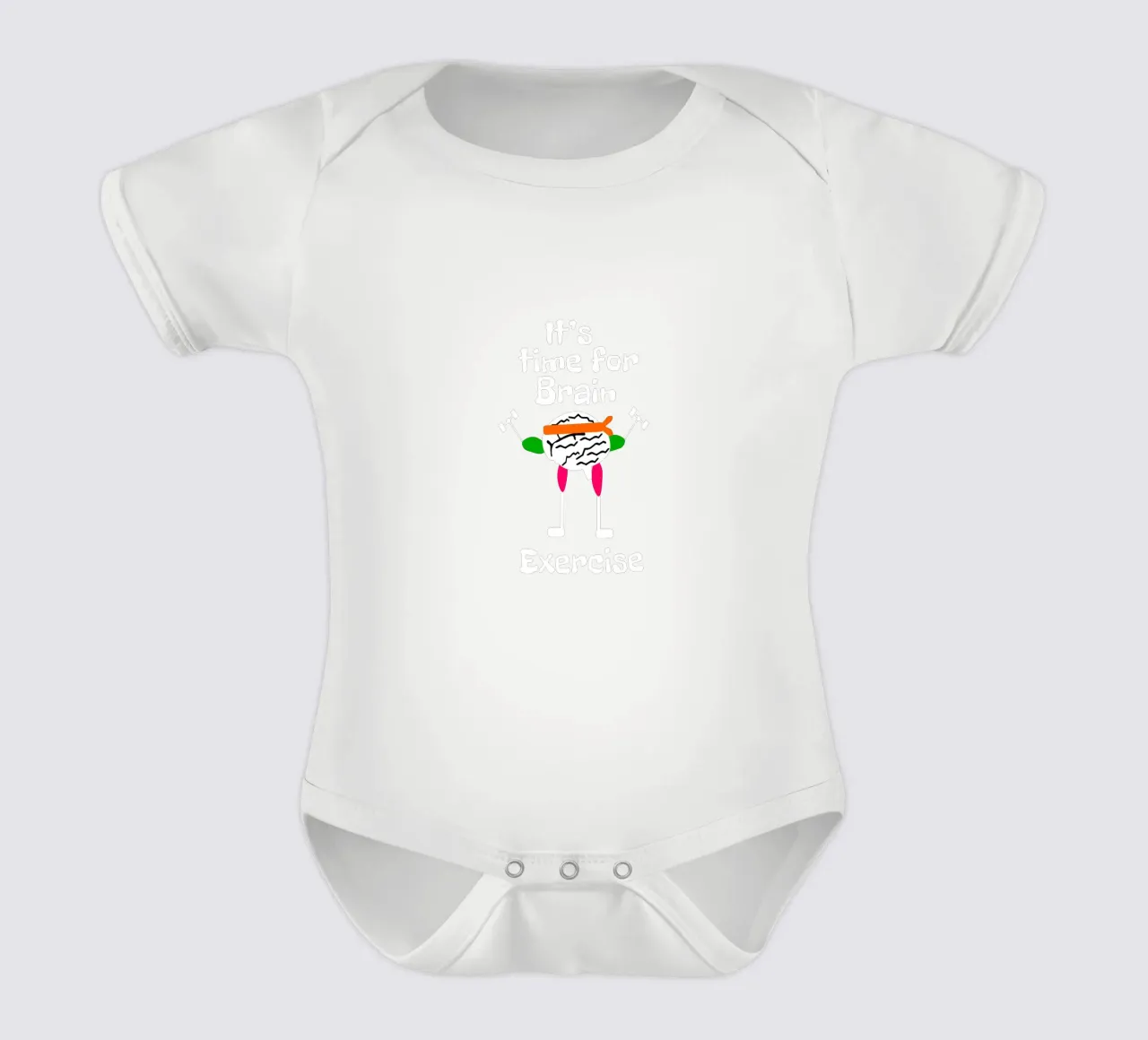 It's time for brain exercise body neonato maniche corte da happieeagle