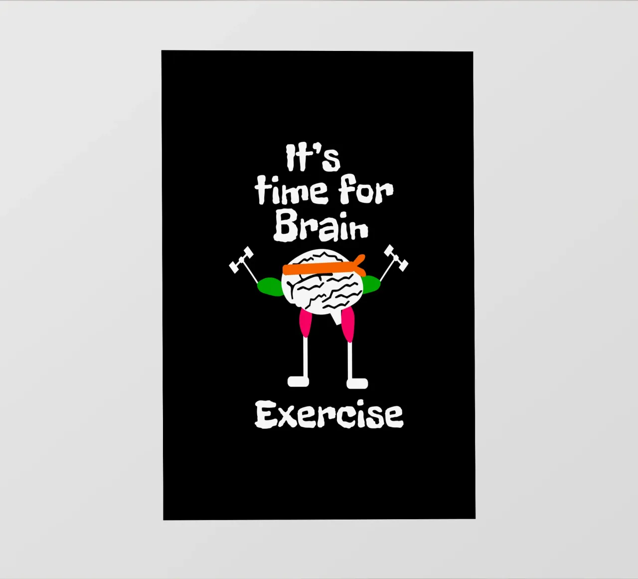 It's time for brain exercise telo in pvc da happieeagle