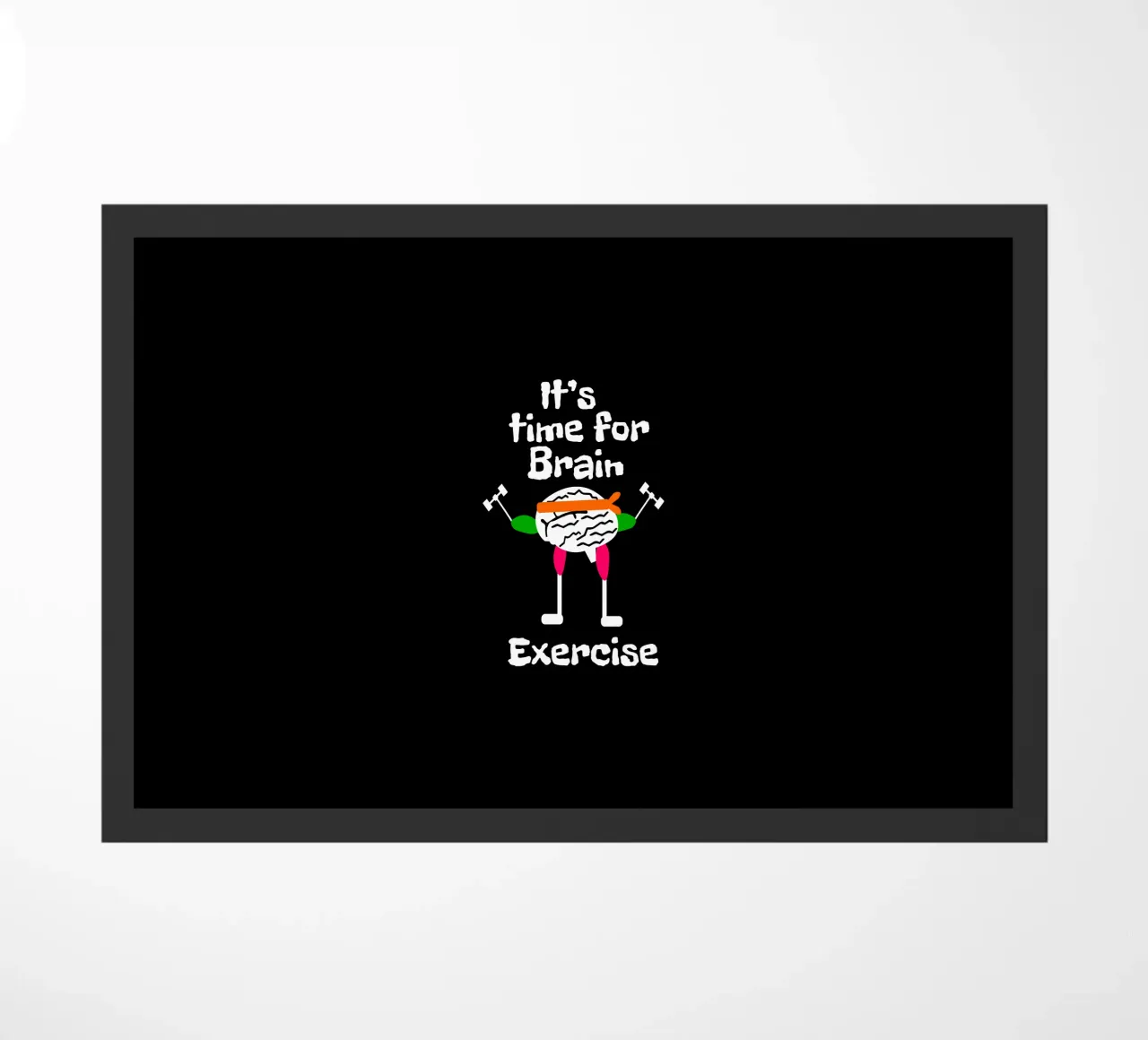It's time for brain exercise paillasson de happieeagle