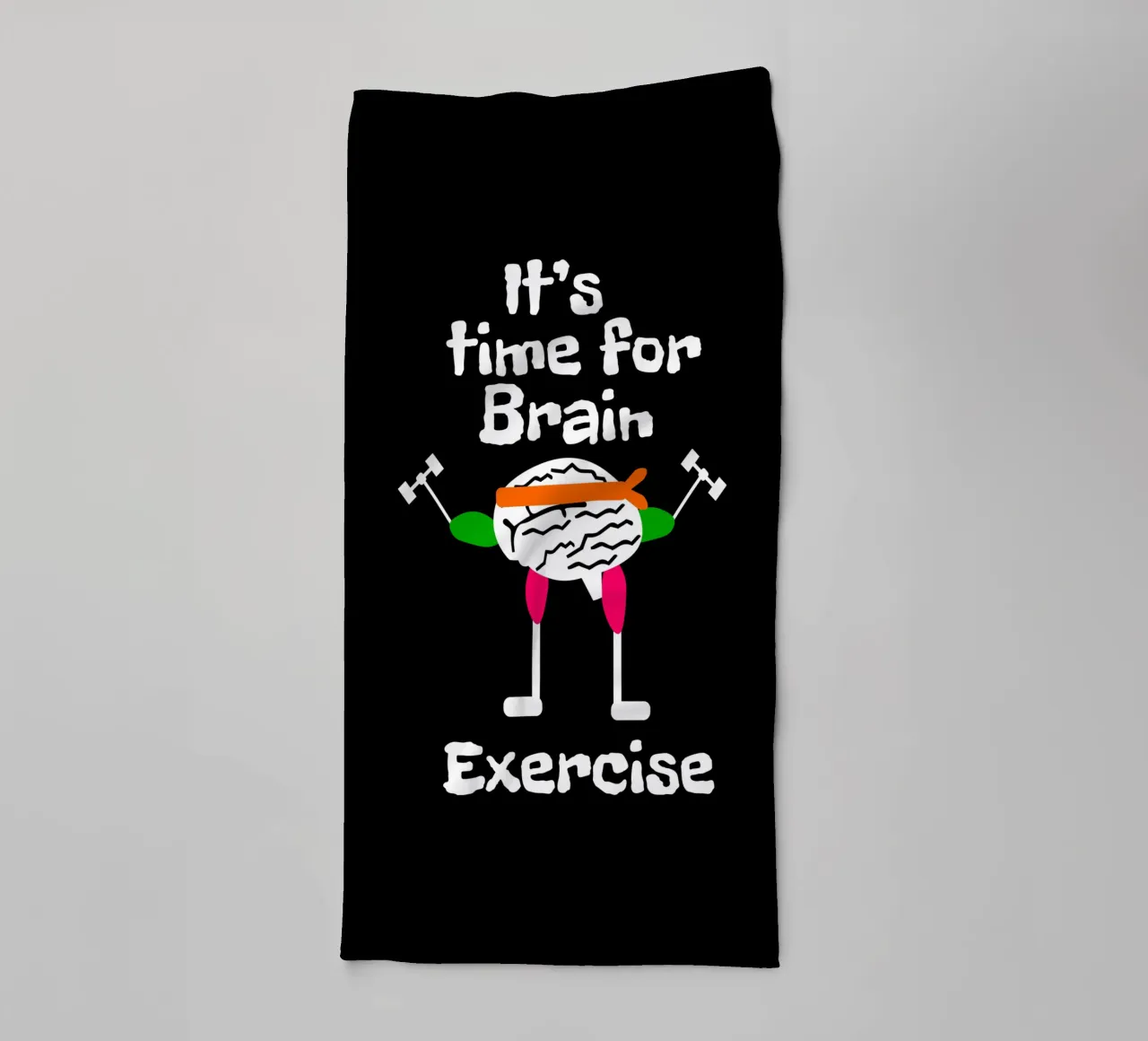 It's time for brain exercise towel by happieeagle