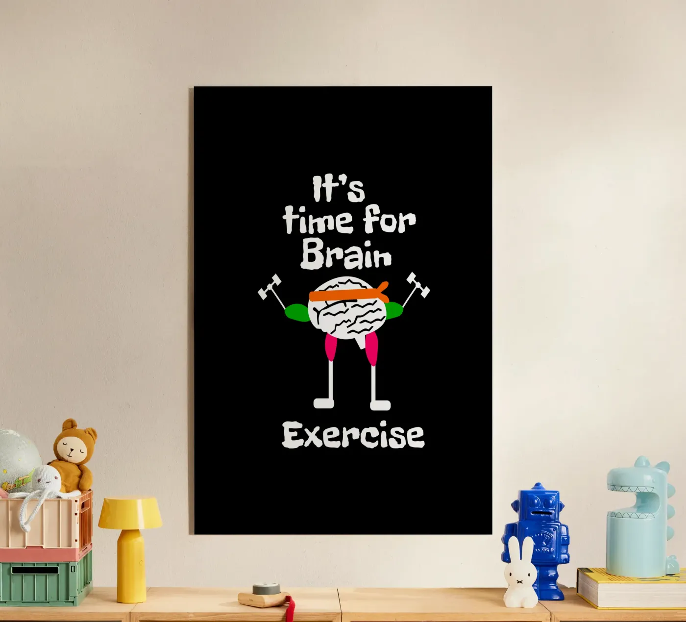 It's time for brain exercise Acryl-Glas von happieeagle