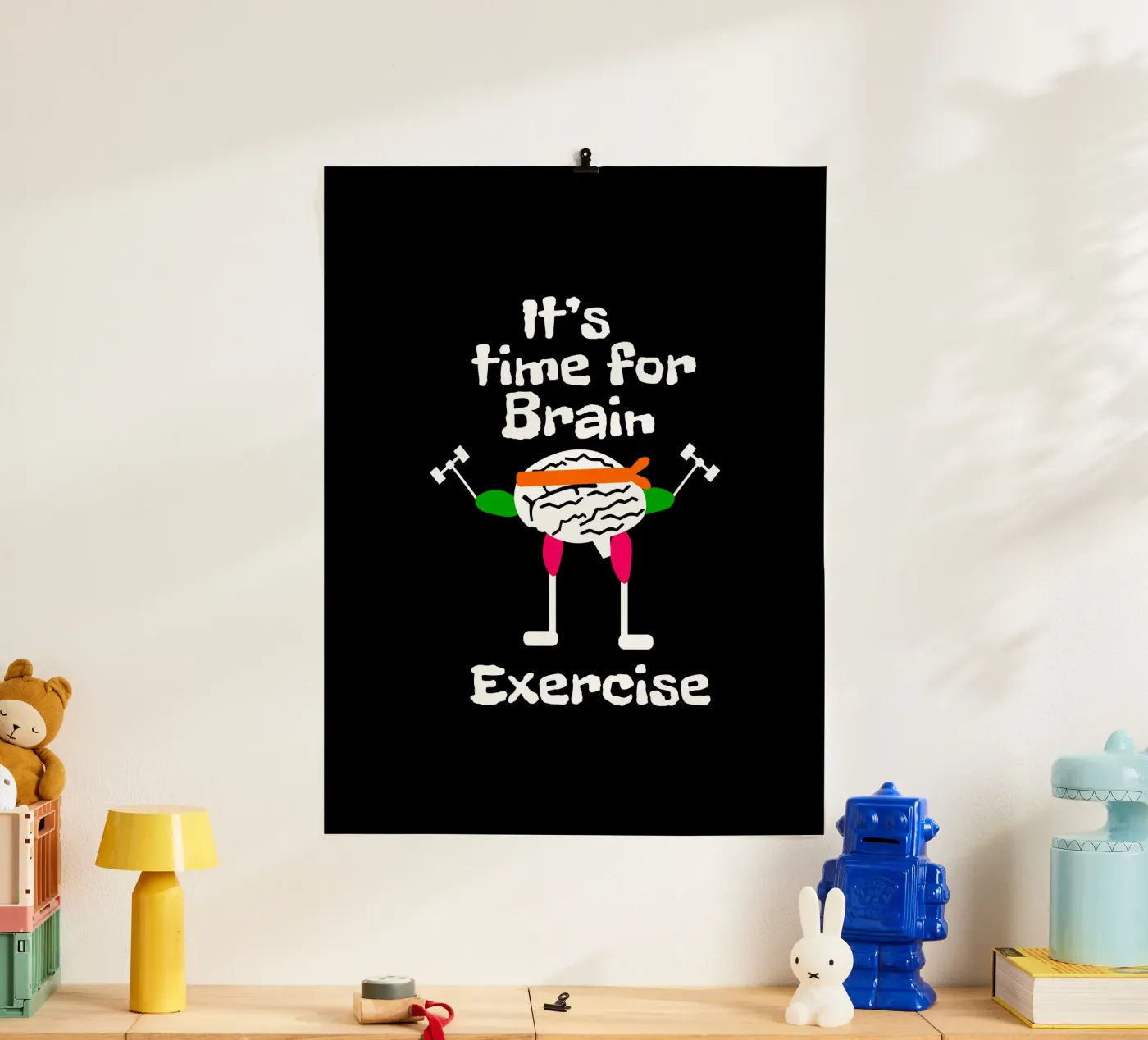 It's time for brain exercise poster da happieeagle
