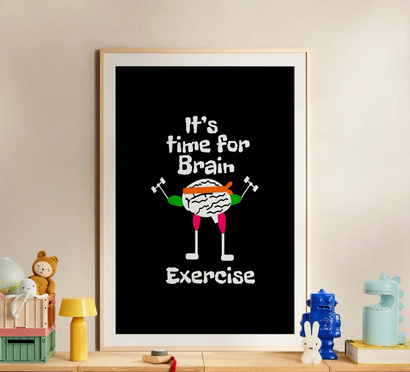 It's time for brain exercise poster da happieeagle