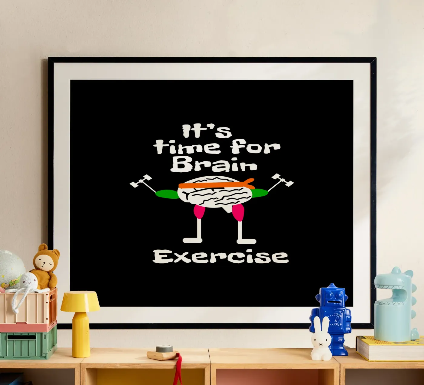 It's time for brain exercise poster da happieeagle