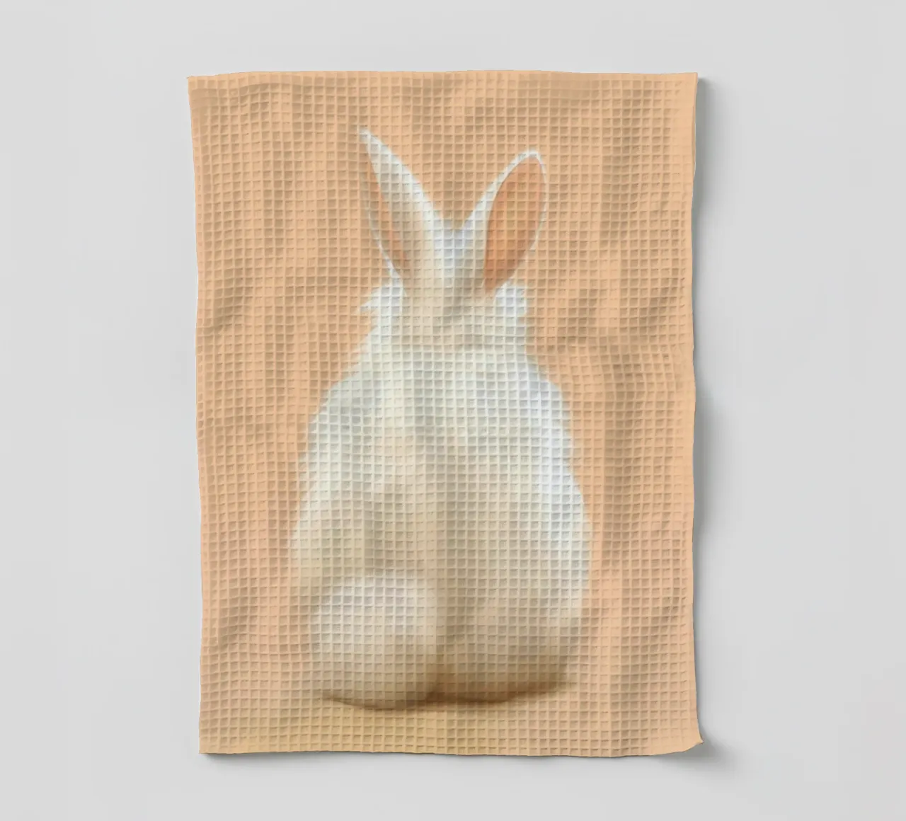 Lapin blanc torchon de Carinaprint