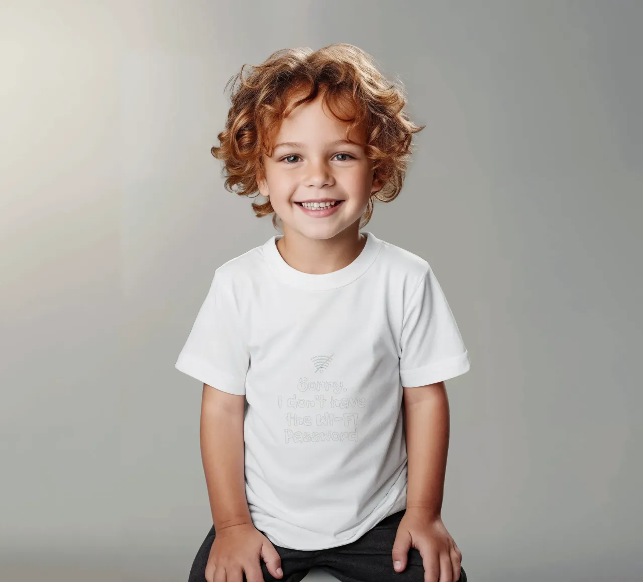 Sorry. I don't have the Wi-Fi password t-shirt bambini da happieeagle