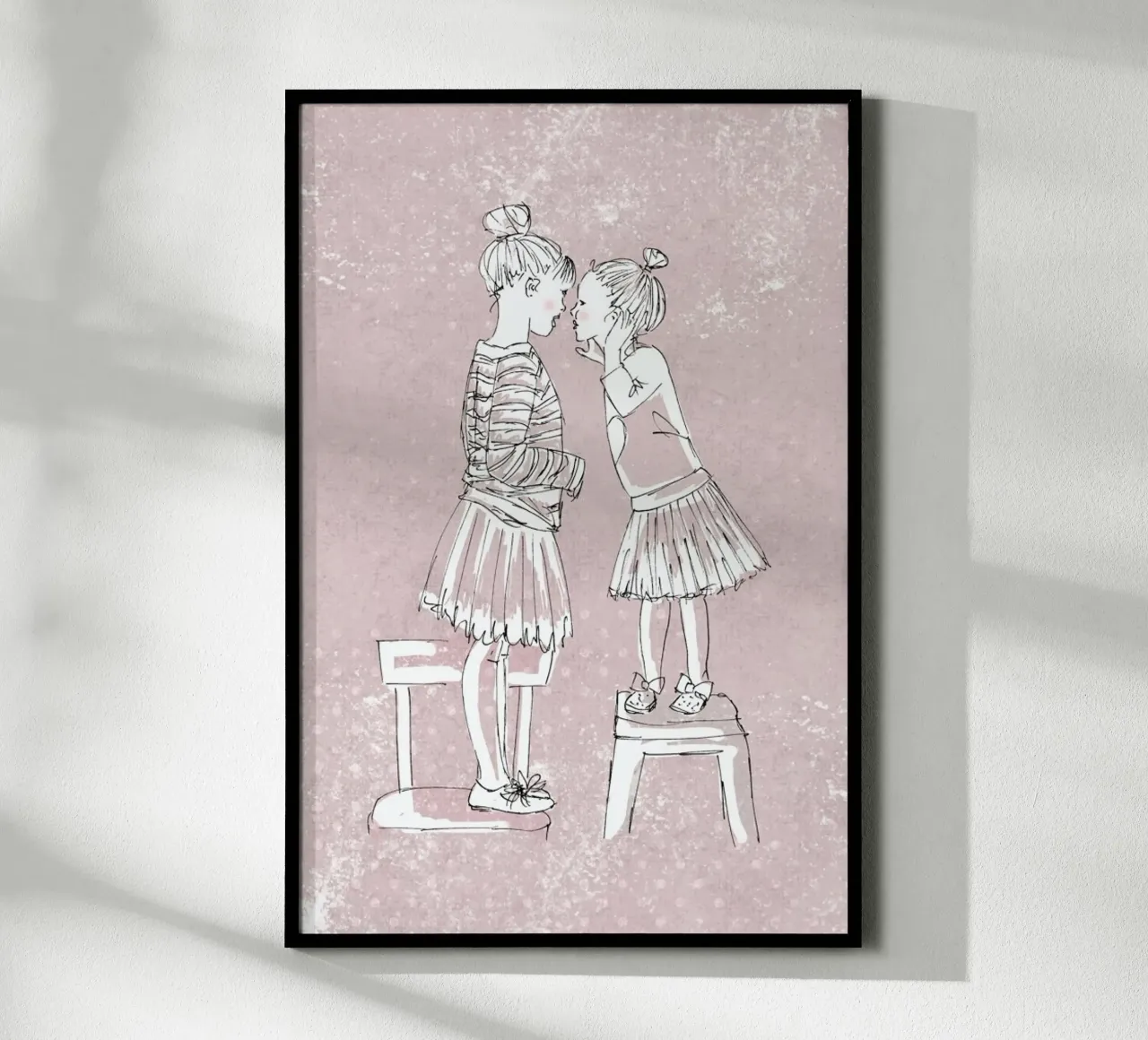 Sisters poster with aluminum frame by KRUTH DESIGN