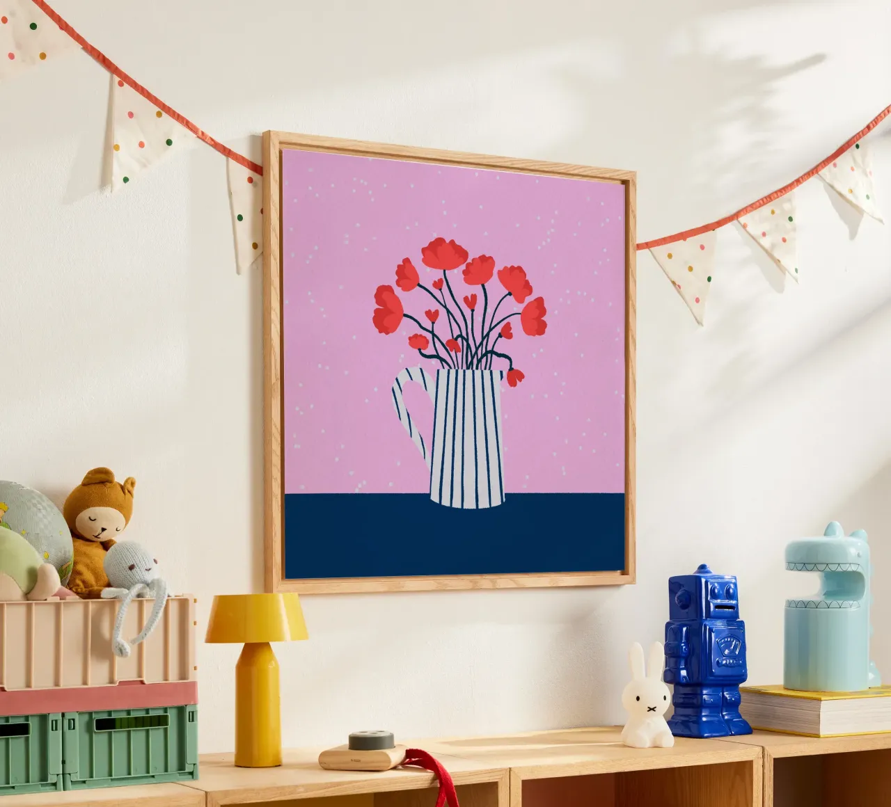 Papaveri rosa e blu plexiglass da Wackapacka