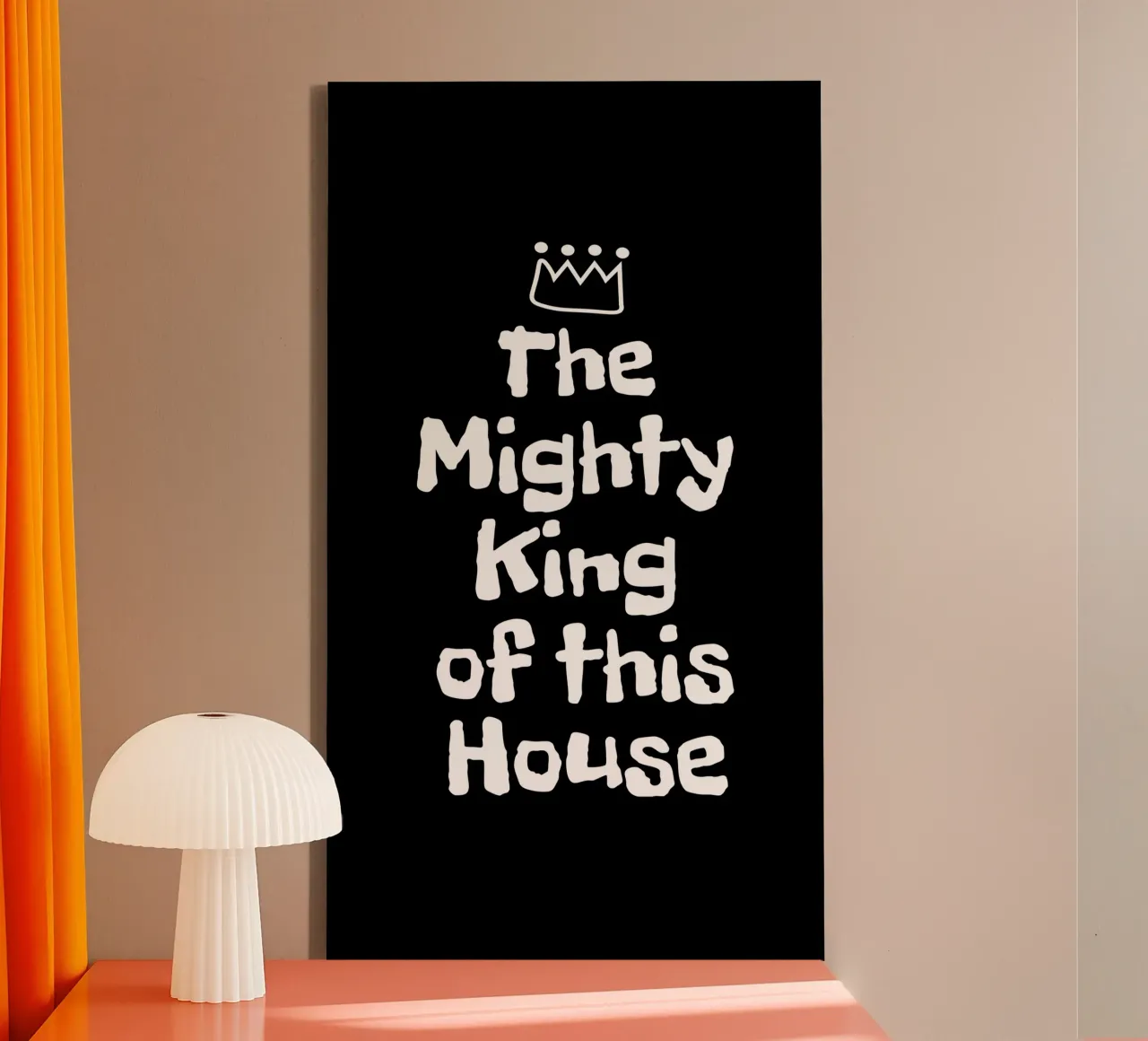 The mighty king of this house tela con Cornice a cassetta da happieeagle