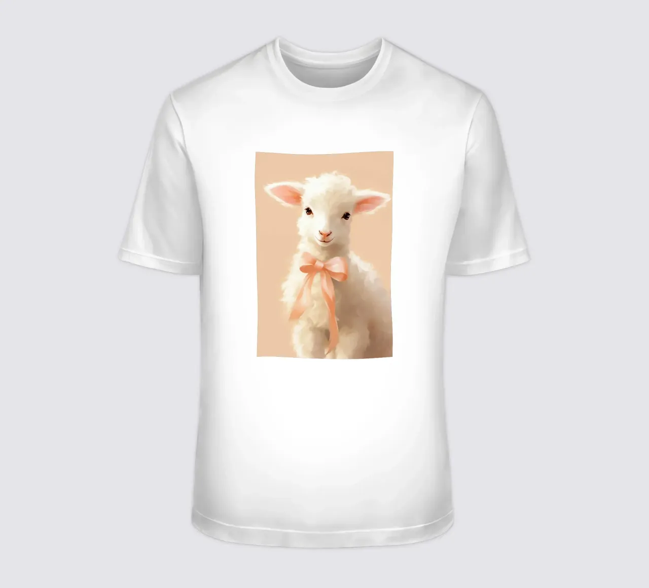 Schattig lammetje t-shirt van Carinaprint