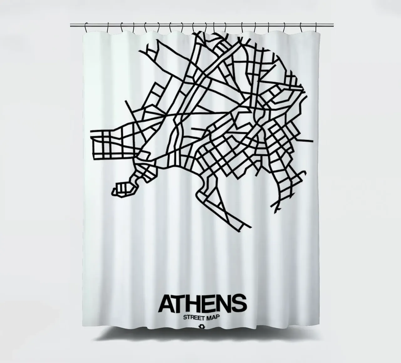 Athens douchegordijn van Naxart