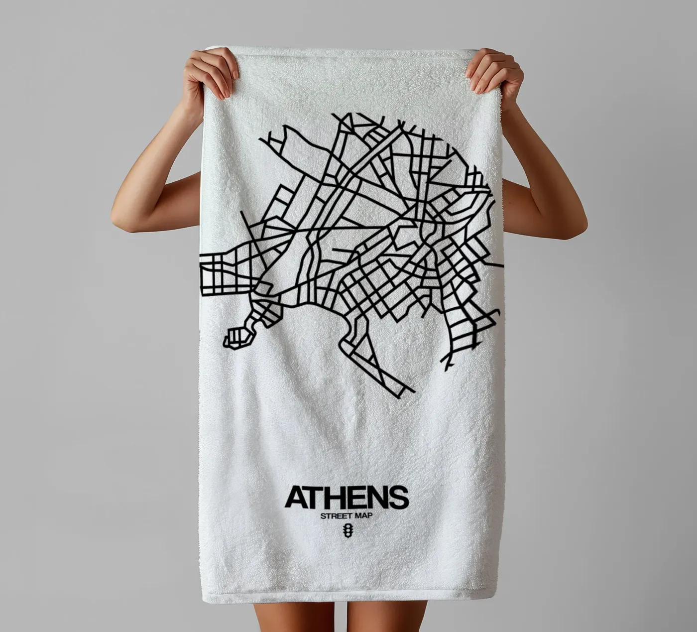 Athens badhanddoek van Naxart
