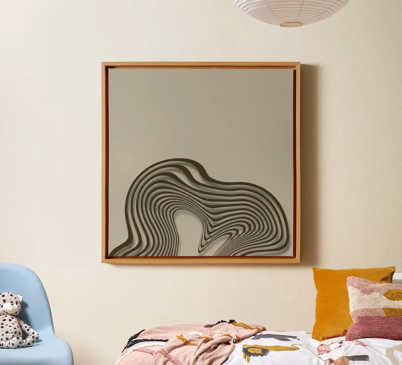 Abstract Lines in Motion canvas by Épure design