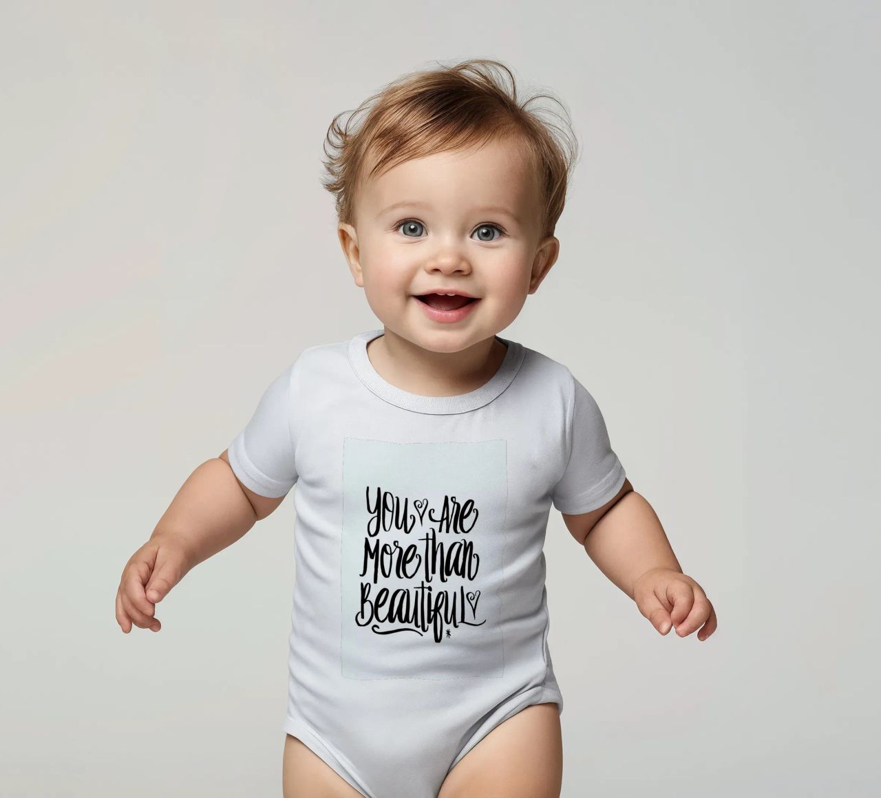 You Are More Than Beautiful Kurzarm Babybody von Honeymoon Hotel