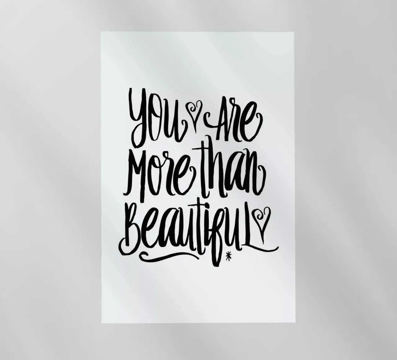 You Are More Than Beautiful pellicola backlit da Honeymoon Hotel