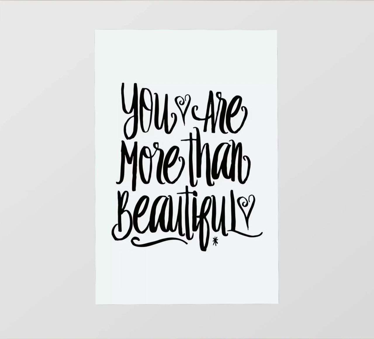 You Are More Than Beautiful pellicola backlit da Honeymoon Hotel