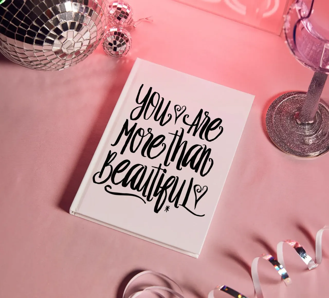 You Are More Than Beautiful notebook by Honeymoon Hotel