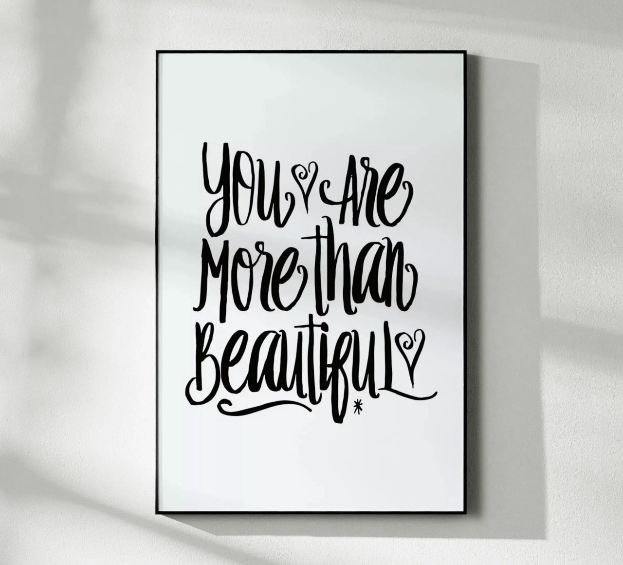 You Are More Than Beautiful plexiglass da Honeymoon Hotel